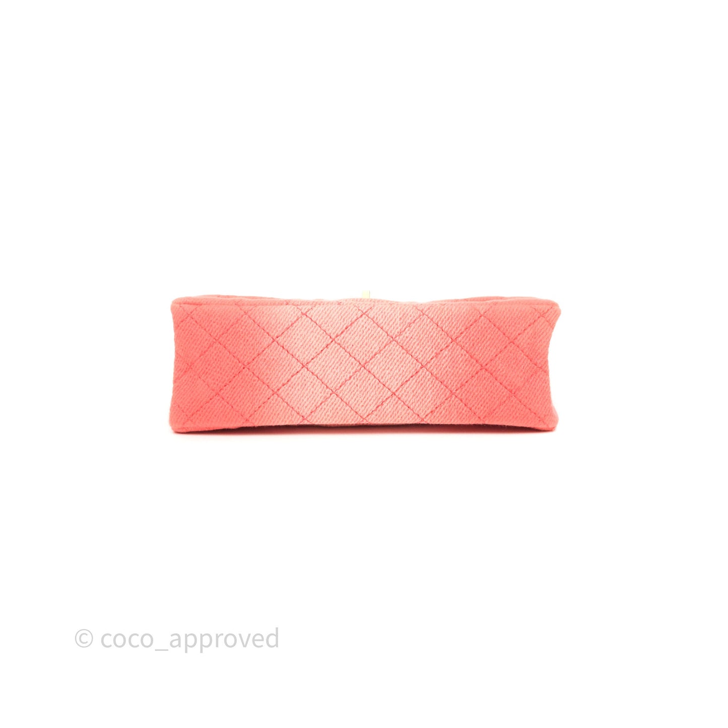 Chanel Reissue 225 Quilted Coral Ombre Denim Aged Gold Hardware