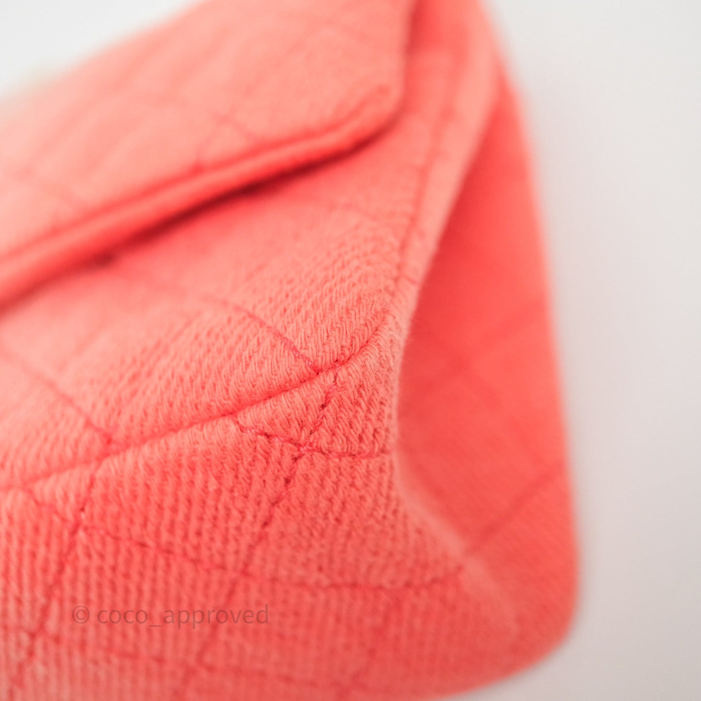 Chanel Reissue 225 Quilted Coral Ombre Denim Aged Gold Hardware