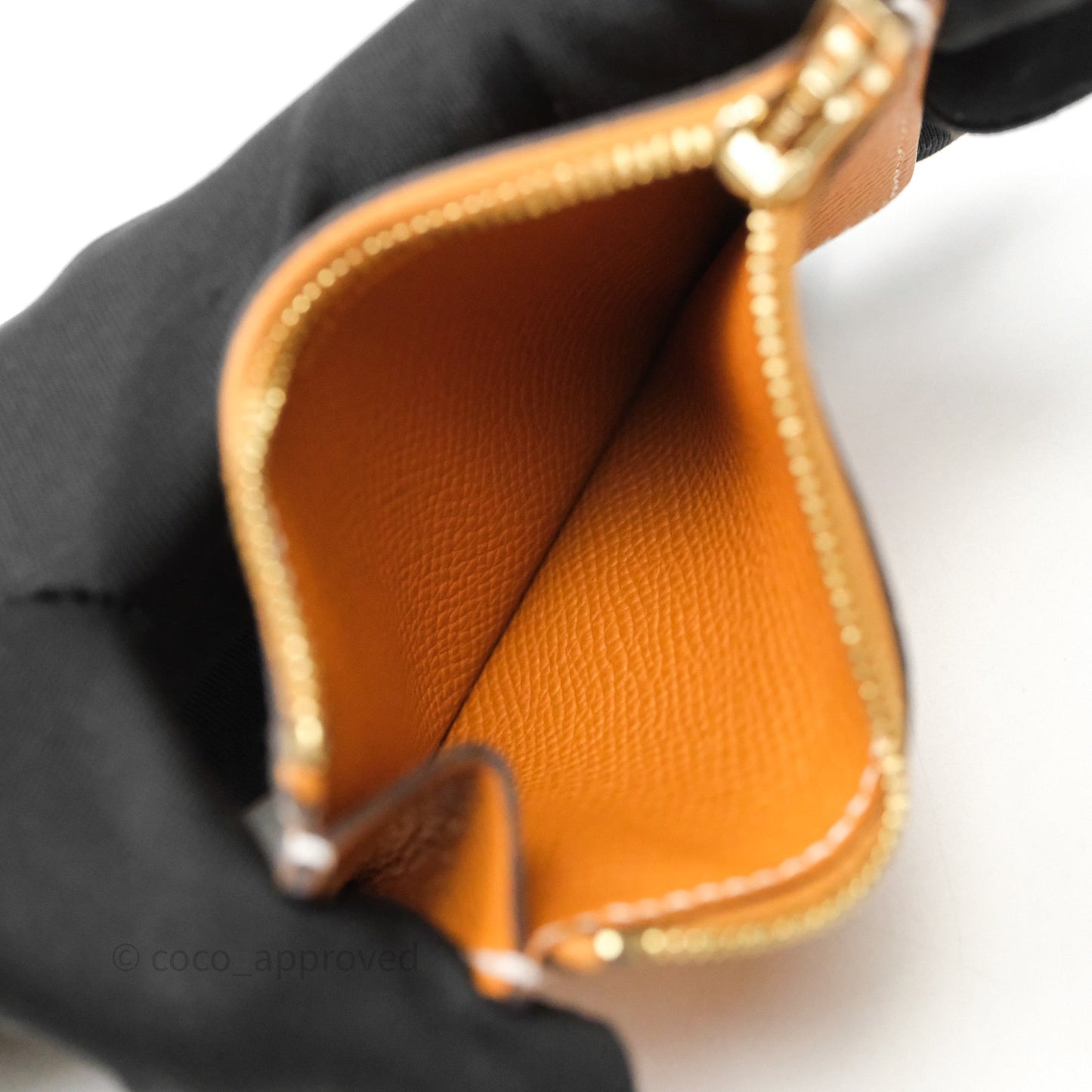 Hermès Constance Slim Wallet Toffee 1H Epsom Gold Hardware