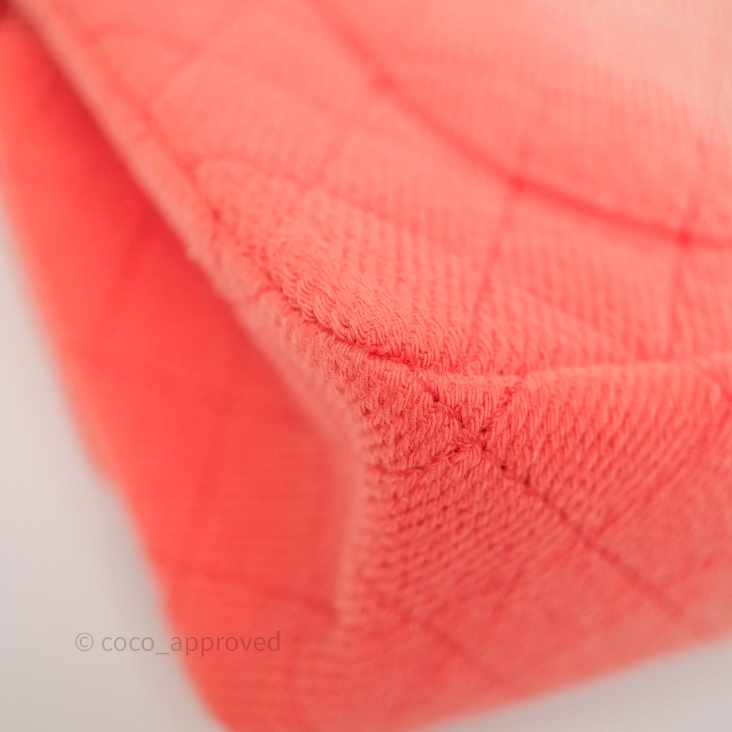 Chanel Reissue 225 Quilted Coral Ombre Denim Aged Gold Hardware