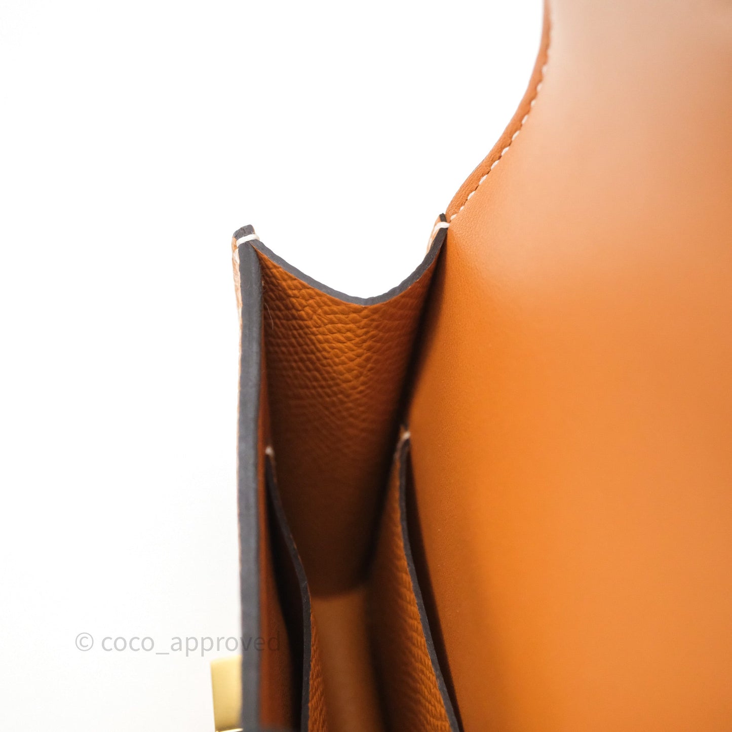 Hermès Constance Slim Wallet Toffee 1H Epsom Gold Hardware