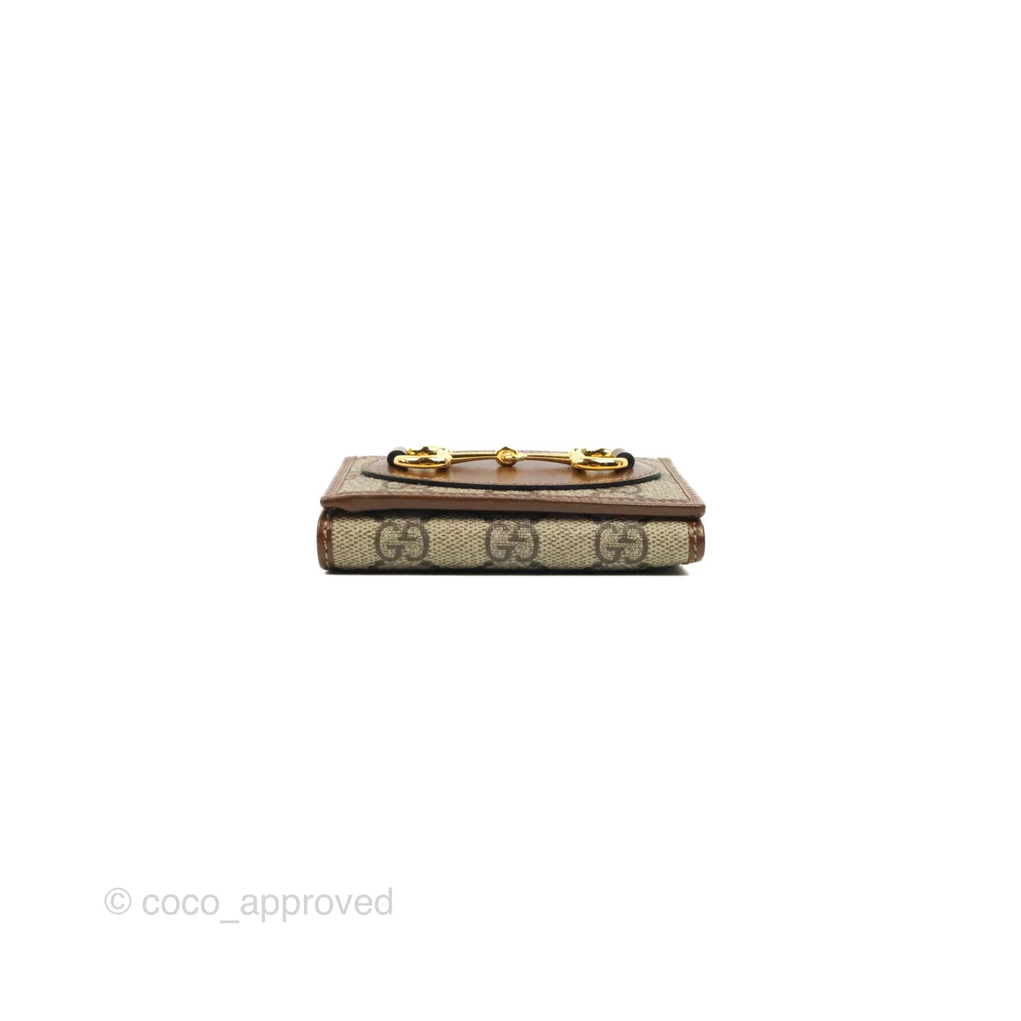 Gucci Horsebit 1955 Wallet GG Supreme Canvas Brown