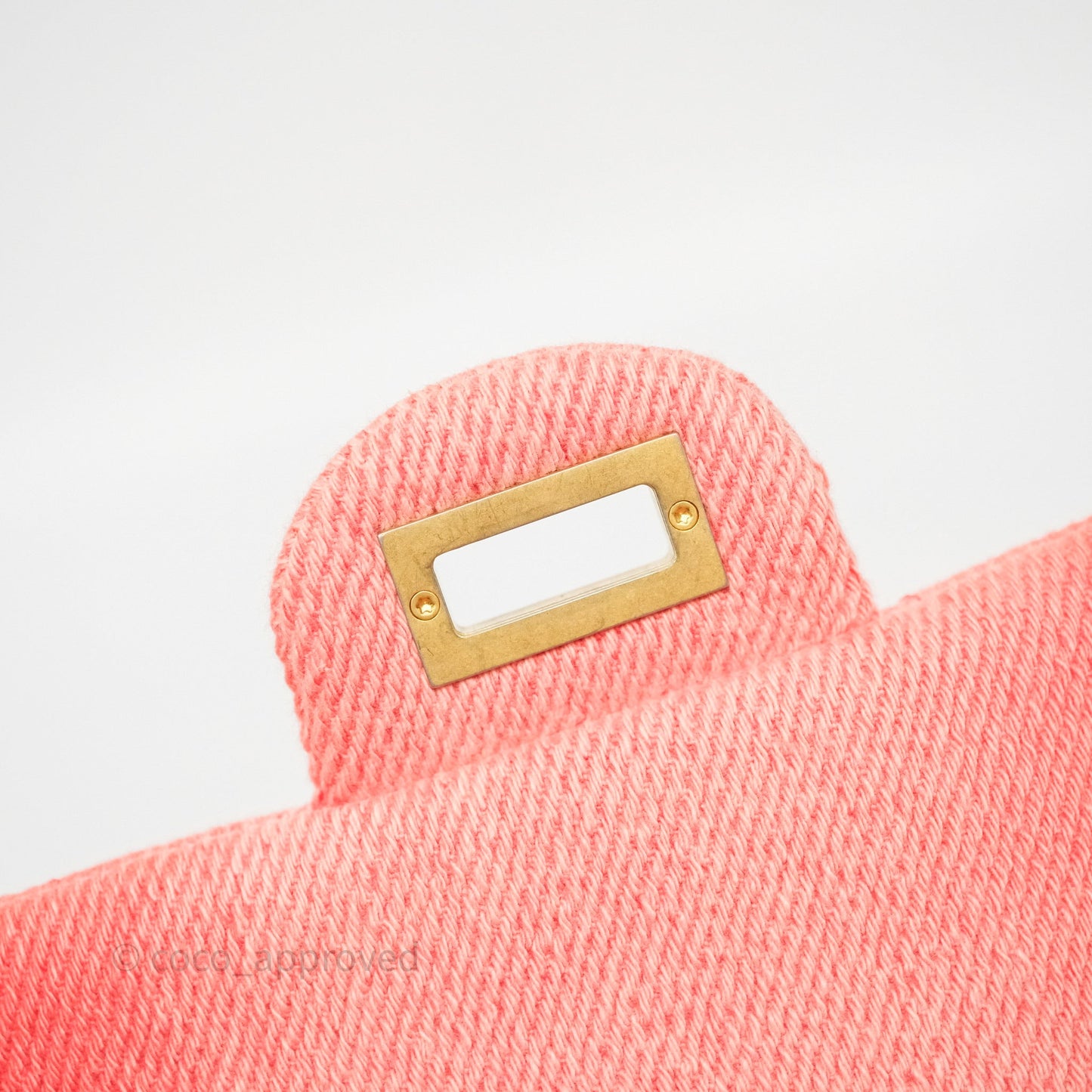 Chanel Reissue 225 Quilted Coral Ombre Denim Aged Gold Hardware