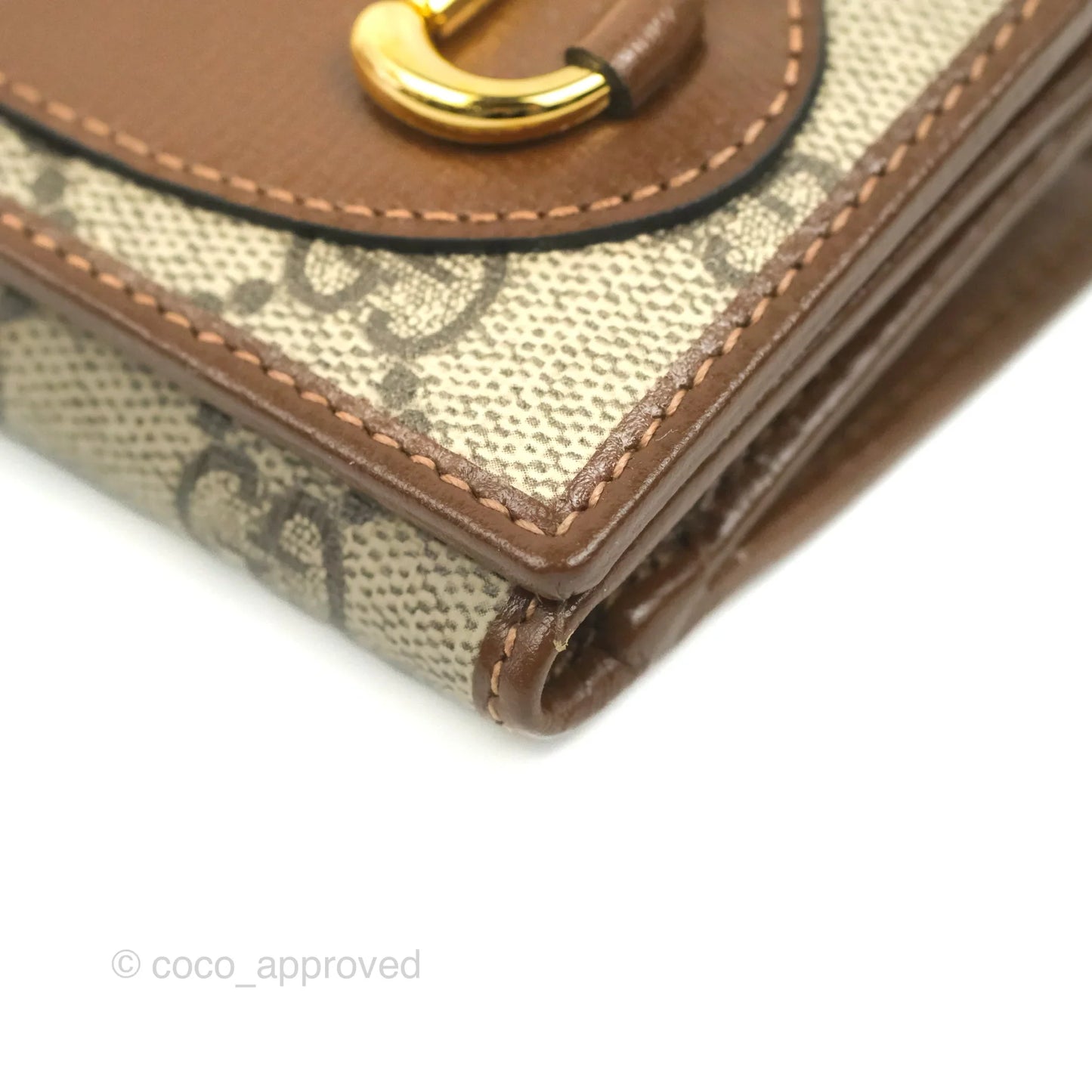 Gucci Horsebit 1955 Wallet GG Supreme Canvas Brown