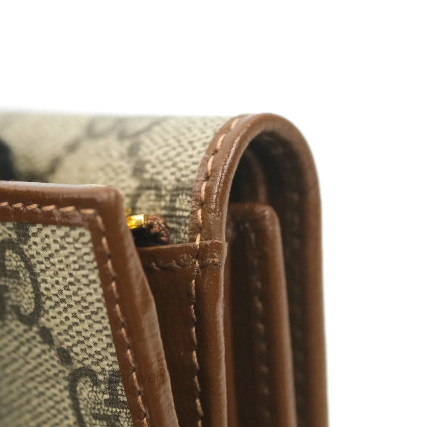 Gucci Horsebit 1955 Wallet GG Supreme Canvas Brown