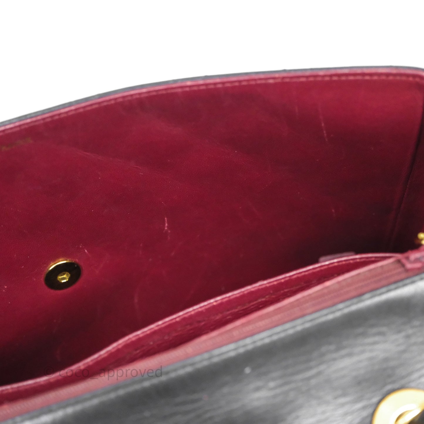 Chanel Vintage Jumbo Single Flap Black Lambskin 24K Gold Hardware