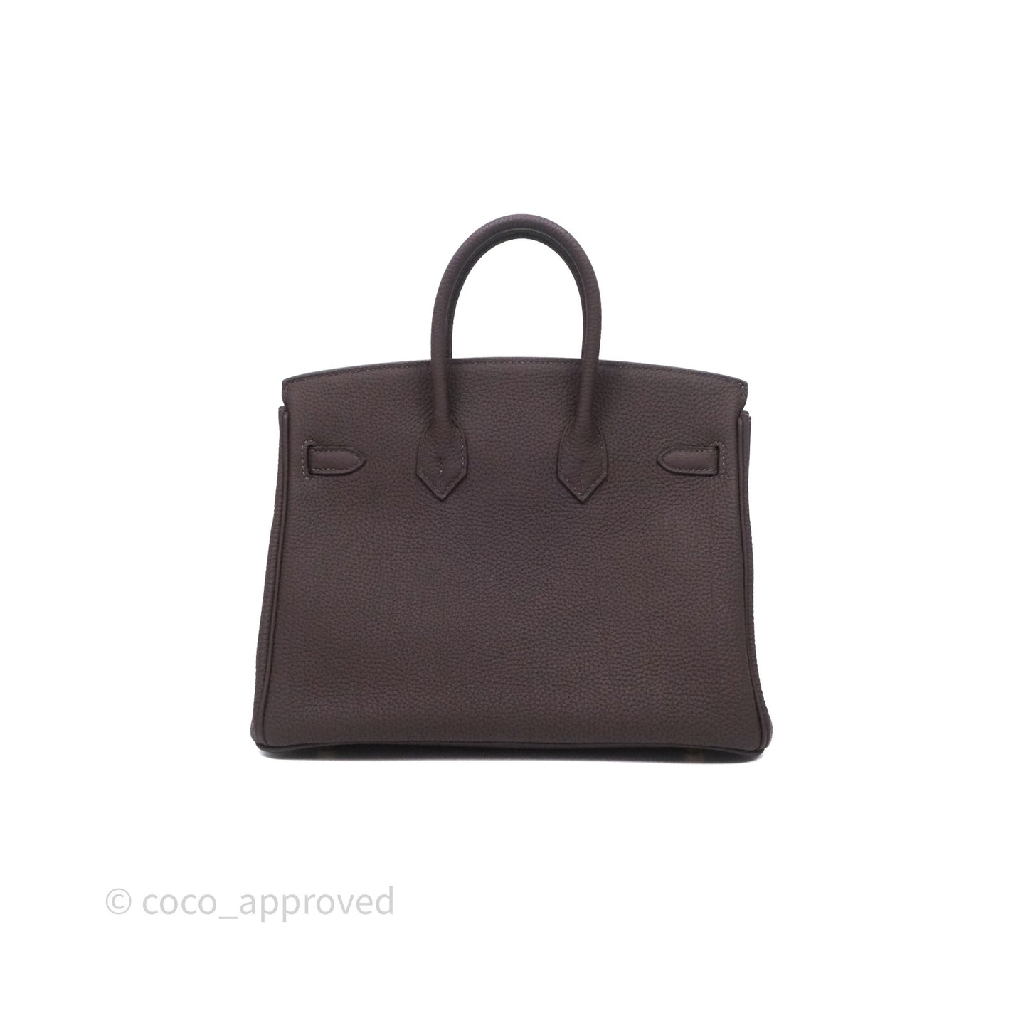 Hermes Birkin 25 Ebene Togo Gold Hardware