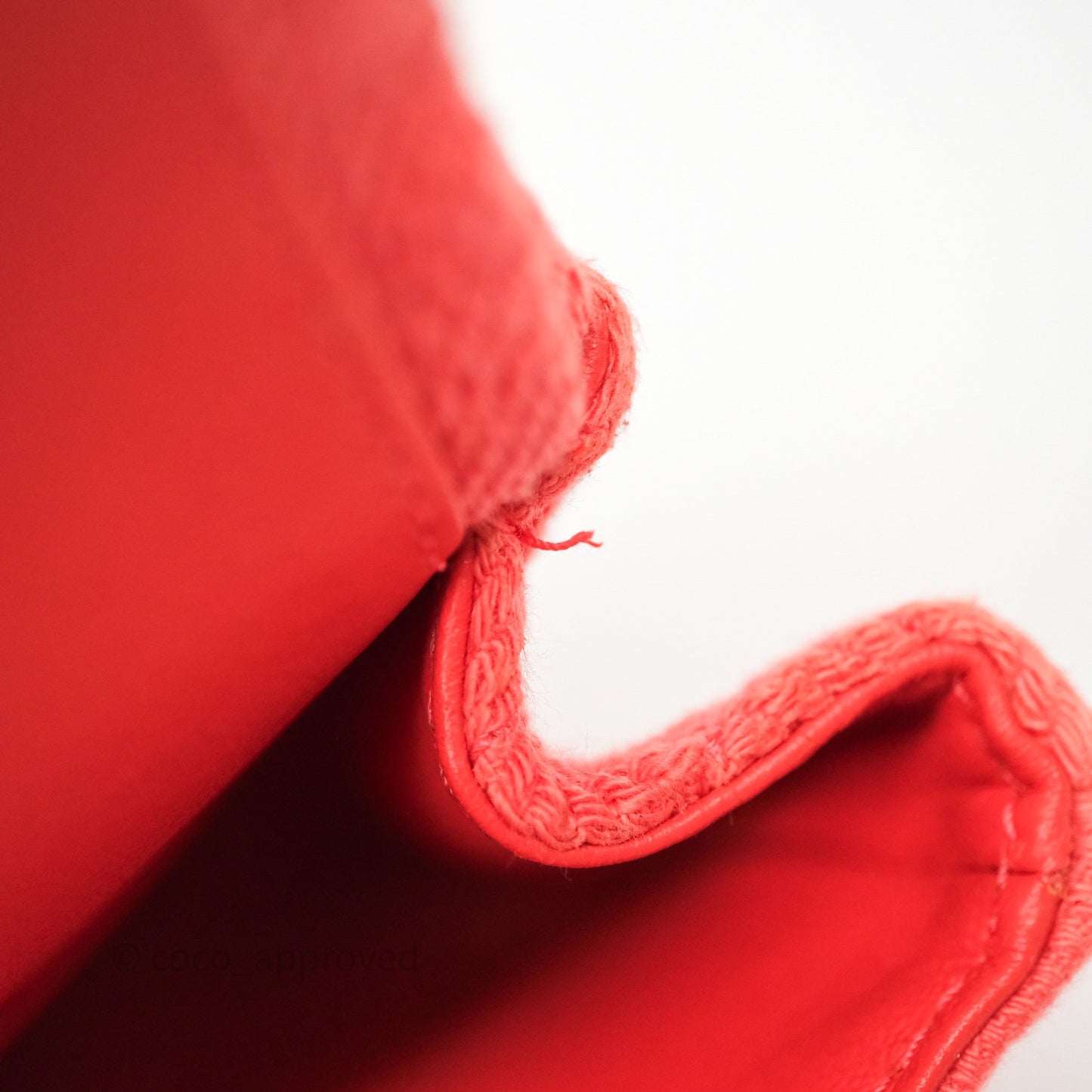Chanel Reissue 225 Quilted Coral Ombre Denim Aged Gold Hardware