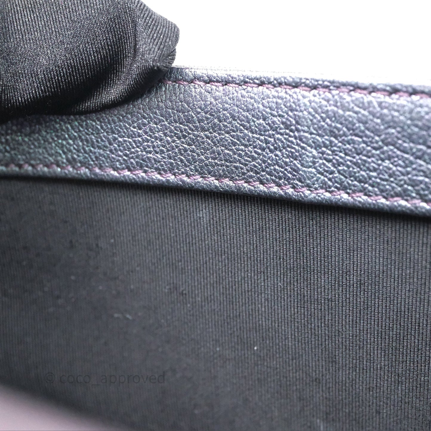 Chanel Boy Medium Quilted Boy Purple Mermaid Iridescent Calfskin