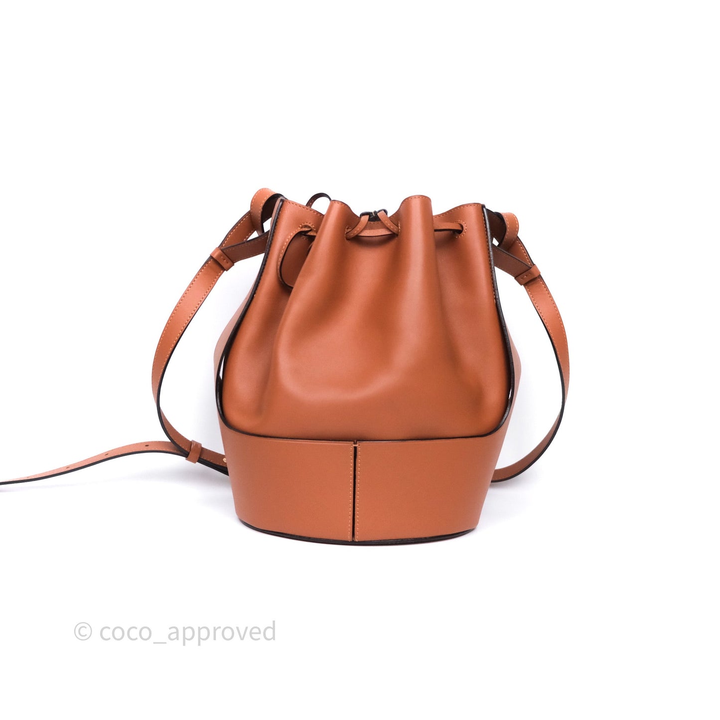 Loewe Medium Balloon Bucket Bag Tan Calfskin