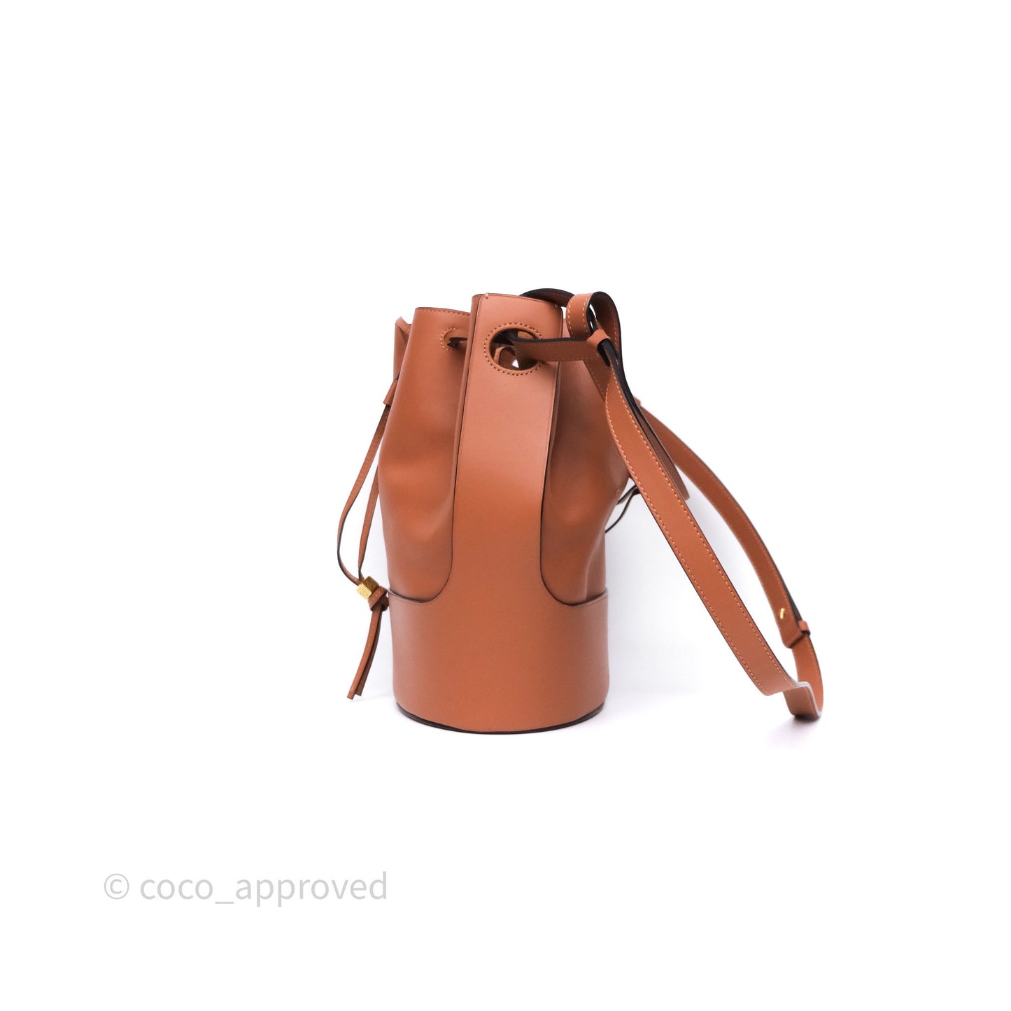 Loewe Medium Balloon Bucket Bag Tan Calfskin