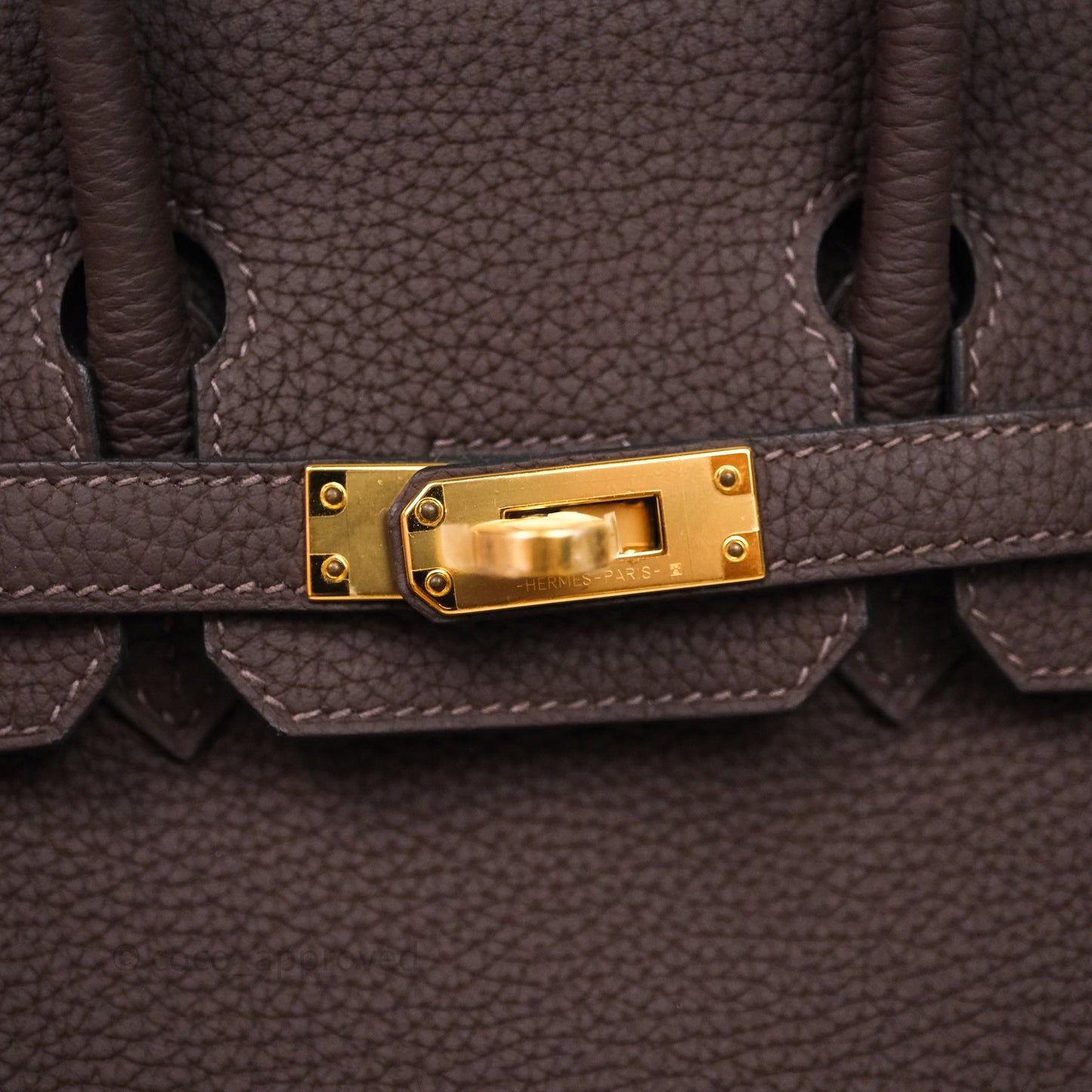 Hermes Birkin 25 Ebene Togo Gold Hardware