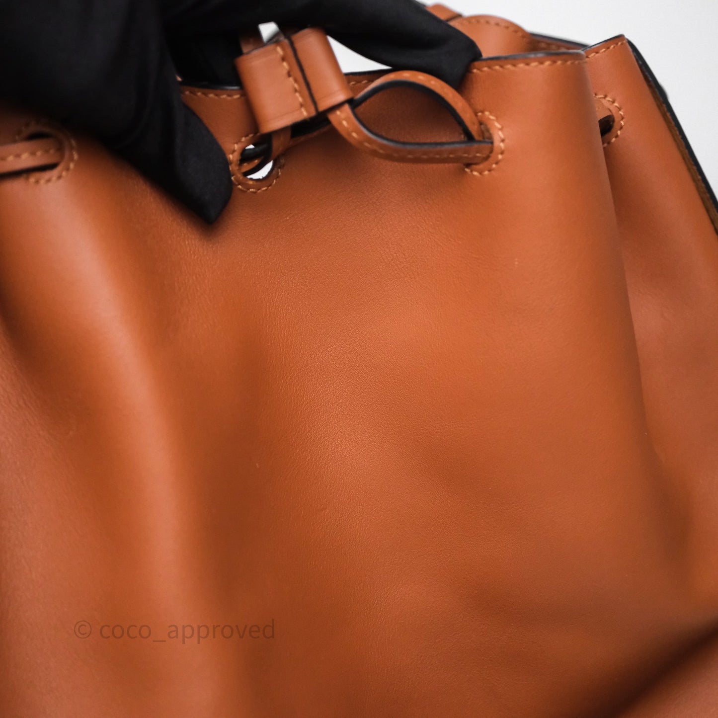 Loewe Medium Balloon Bucket Bag Tan Calfskin