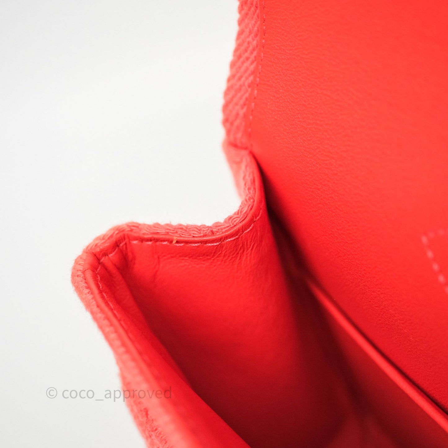 Chanel Reissue 225 Quilted Coral Ombre Denim Aged Gold Hardware