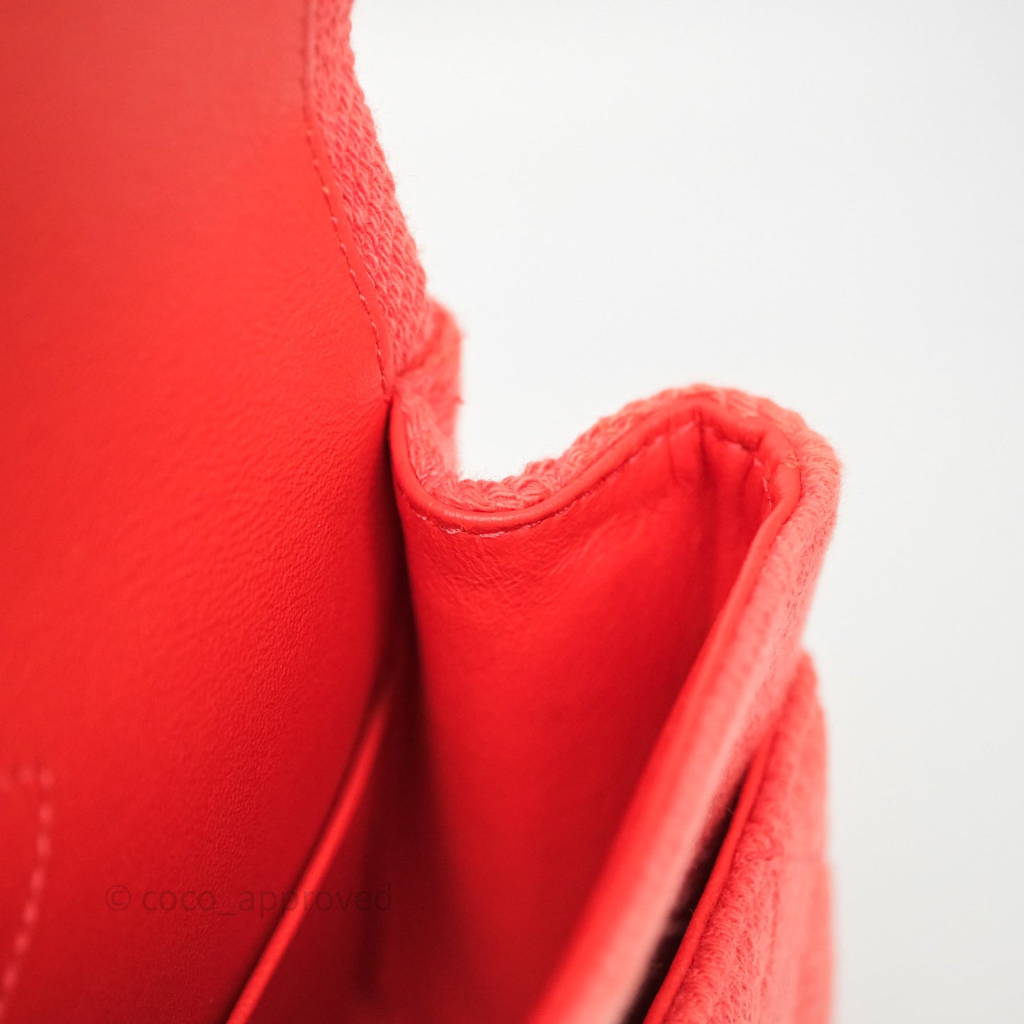 Chanel Reissue 225 Quilted Coral Ombre Denim Aged Gold Hardware