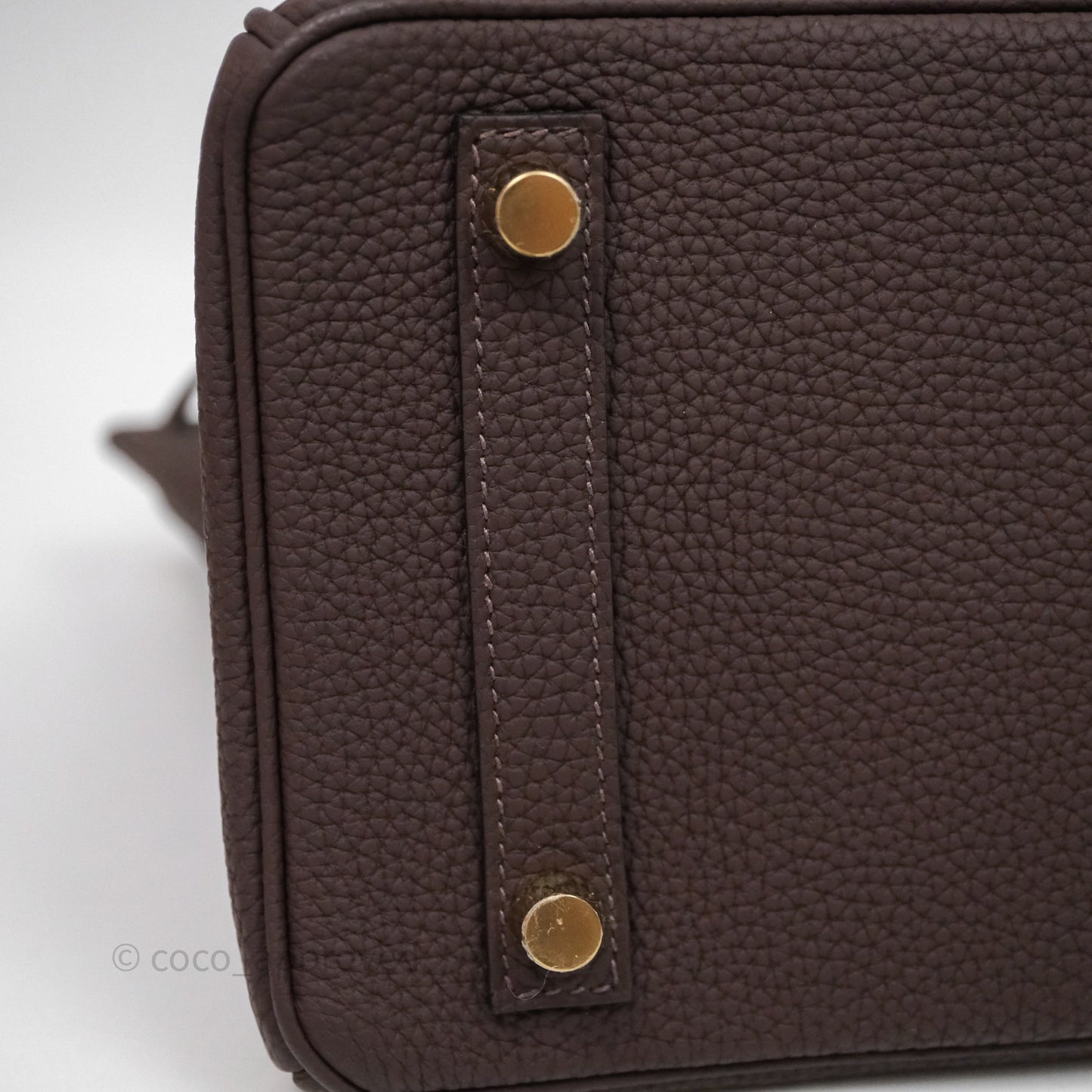Hermes Birkin 25 Ebene Togo Gold Hardware