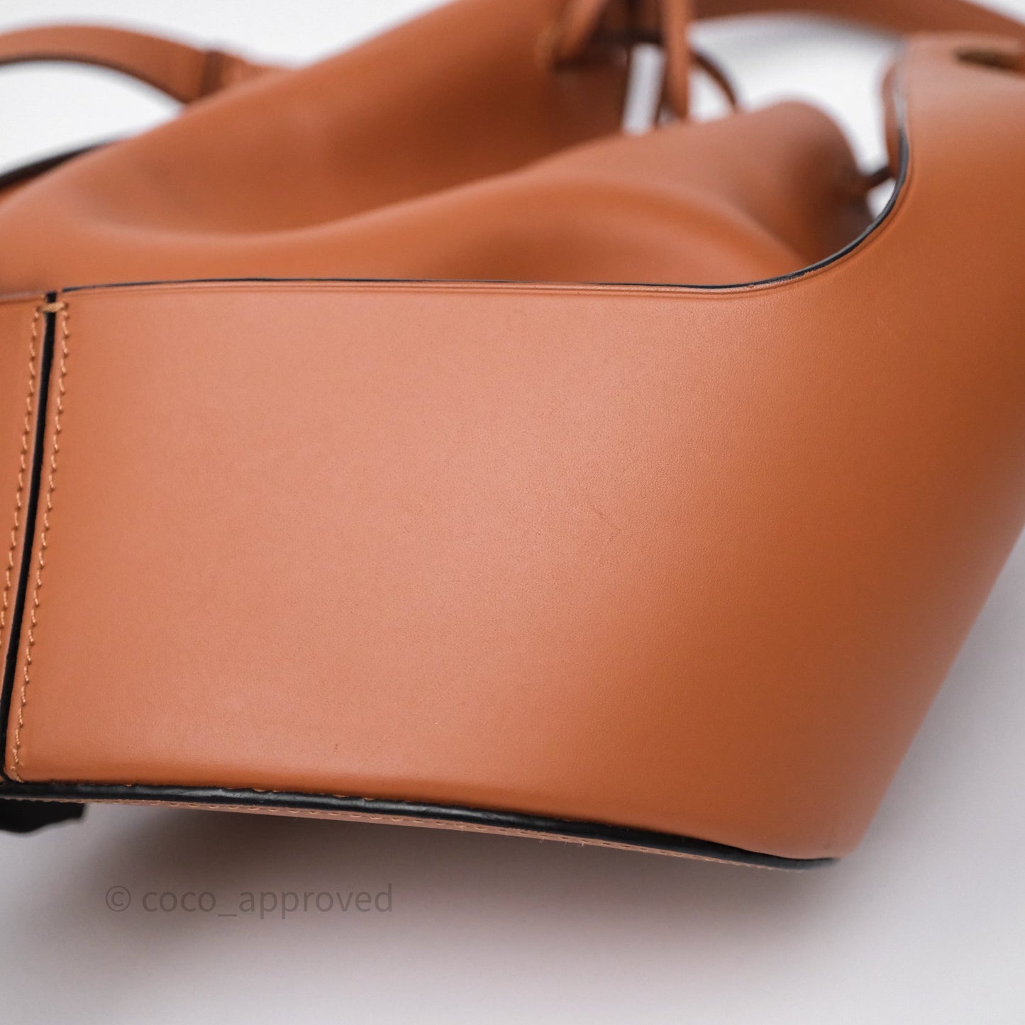 Loewe Medium Balloon Bucket Bag Tan Calfskin
