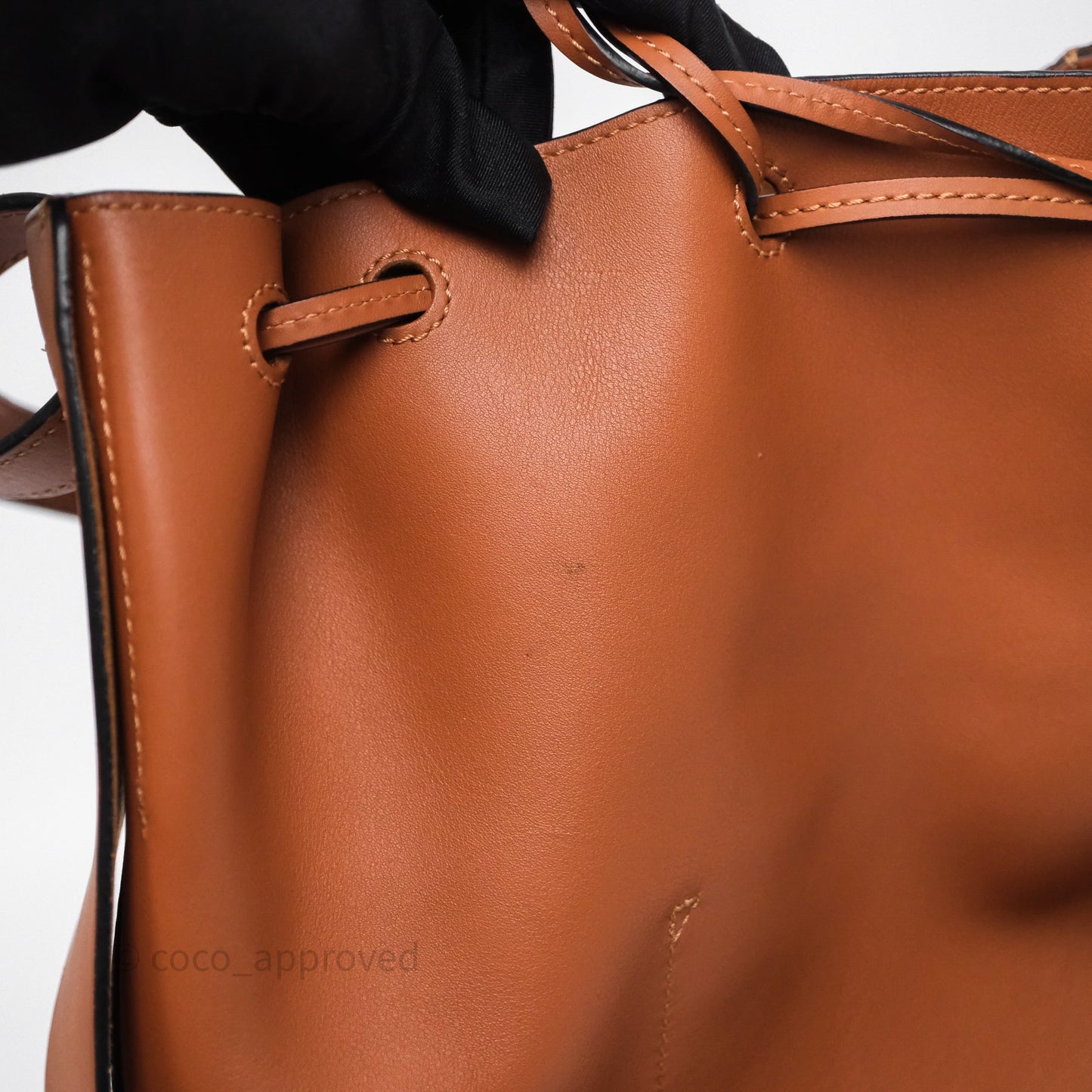 Loewe Medium Balloon Bucket Bag Tan Calfskin