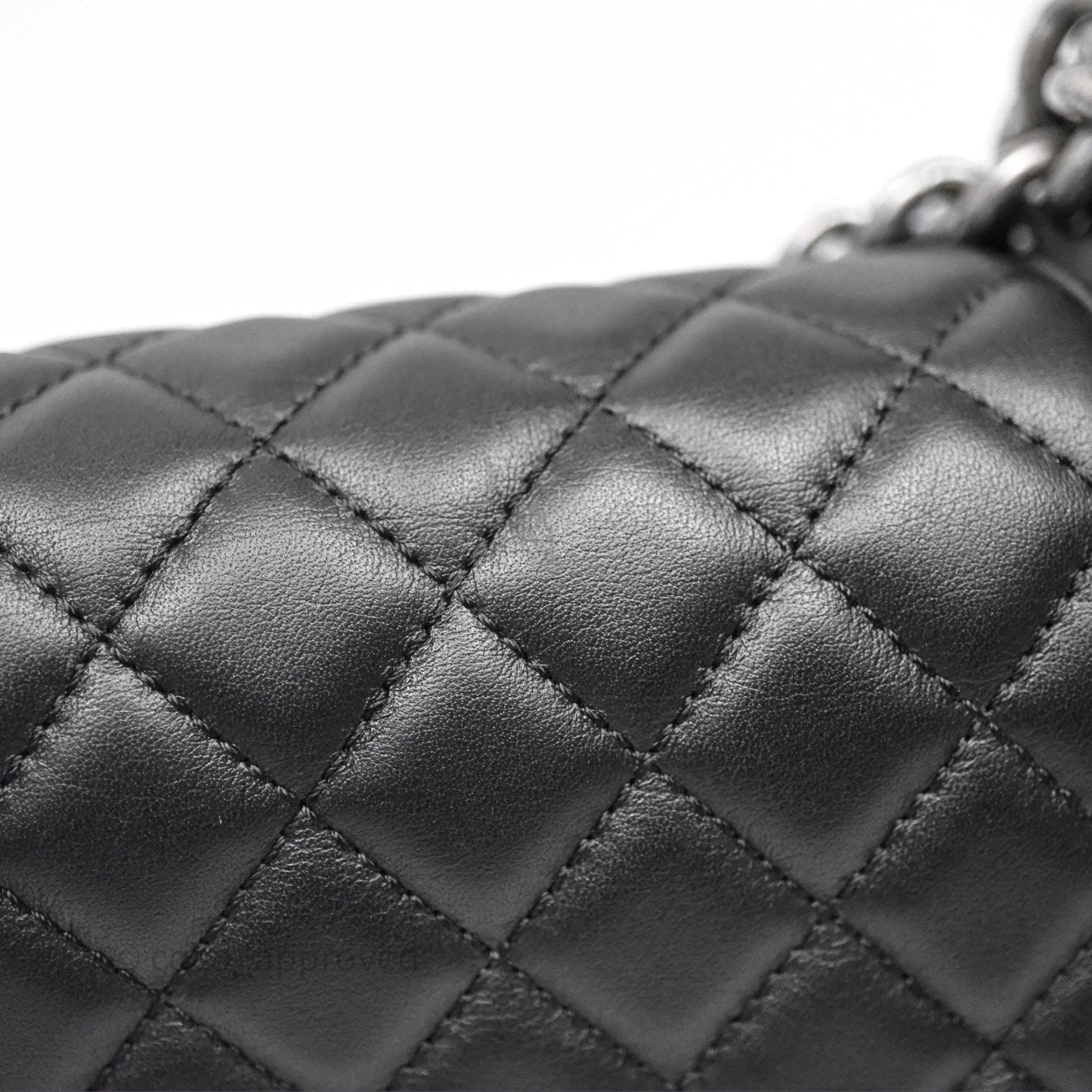 Chanel Small Boy Black Lambskin Ruthenium Hardware