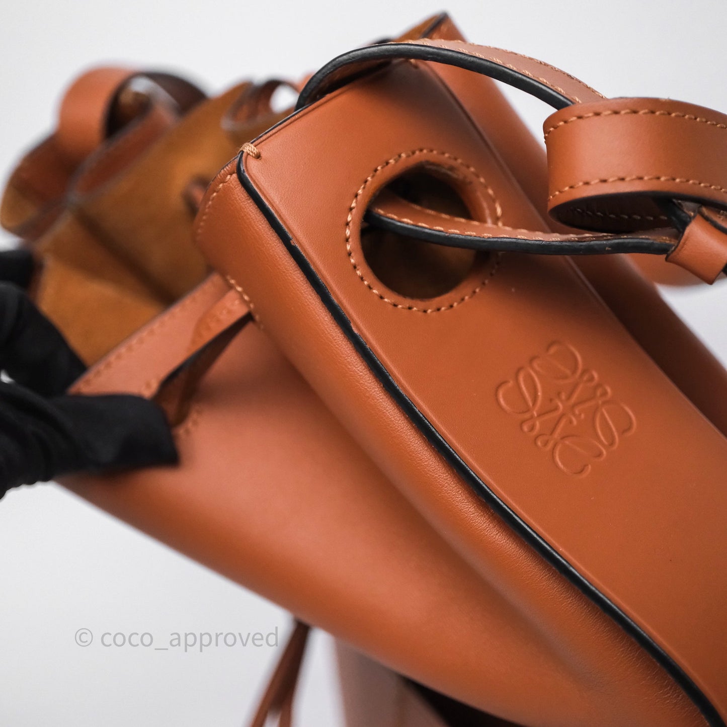 Loewe Medium Balloon Bucket Bag Tan Calfskin