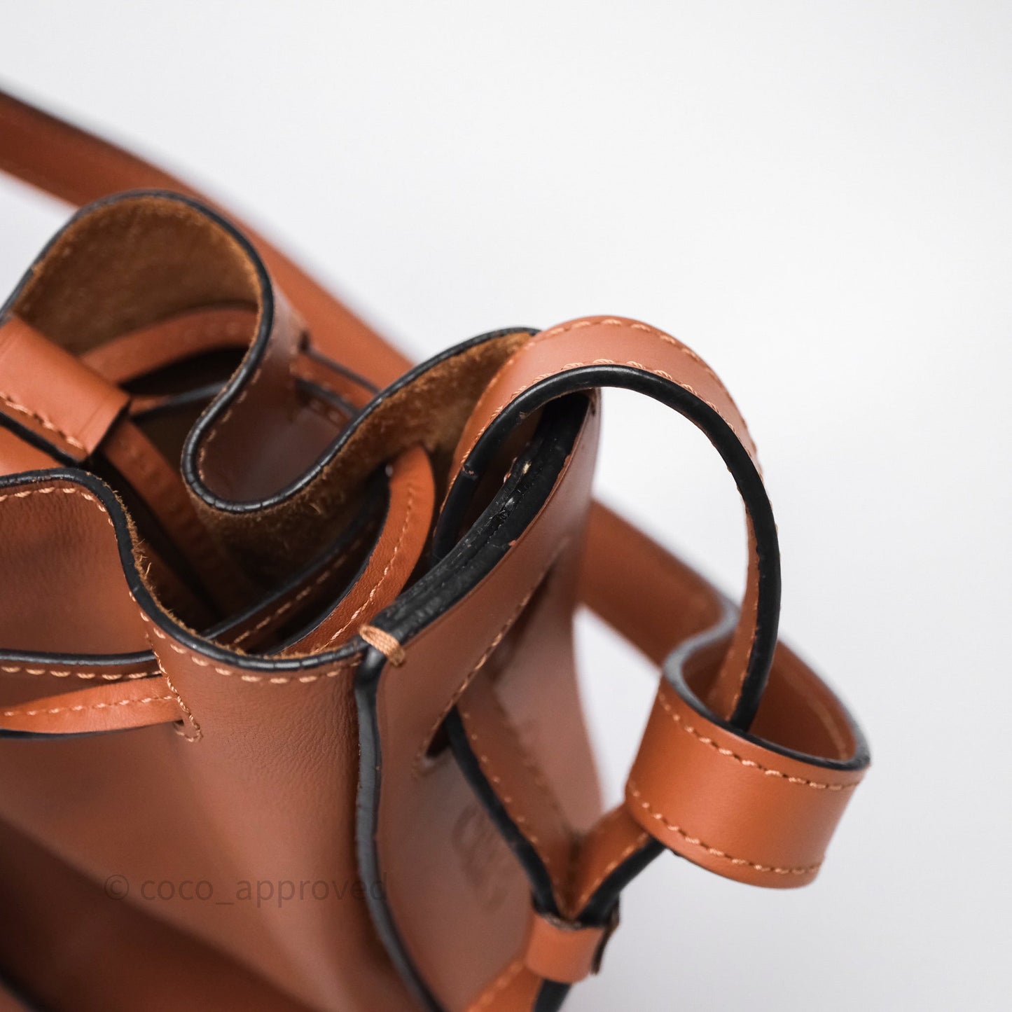 Loewe Medium Balloon Bucket Bag Tan Calfskin