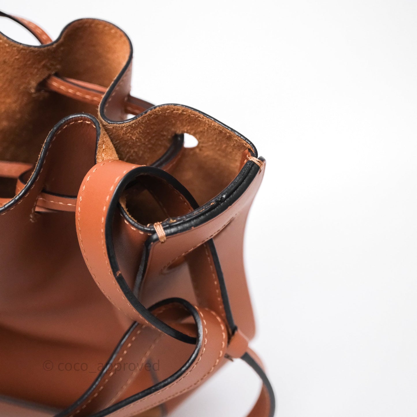 Loewe Medium Balloon Bucket Bag Tan Calfskin