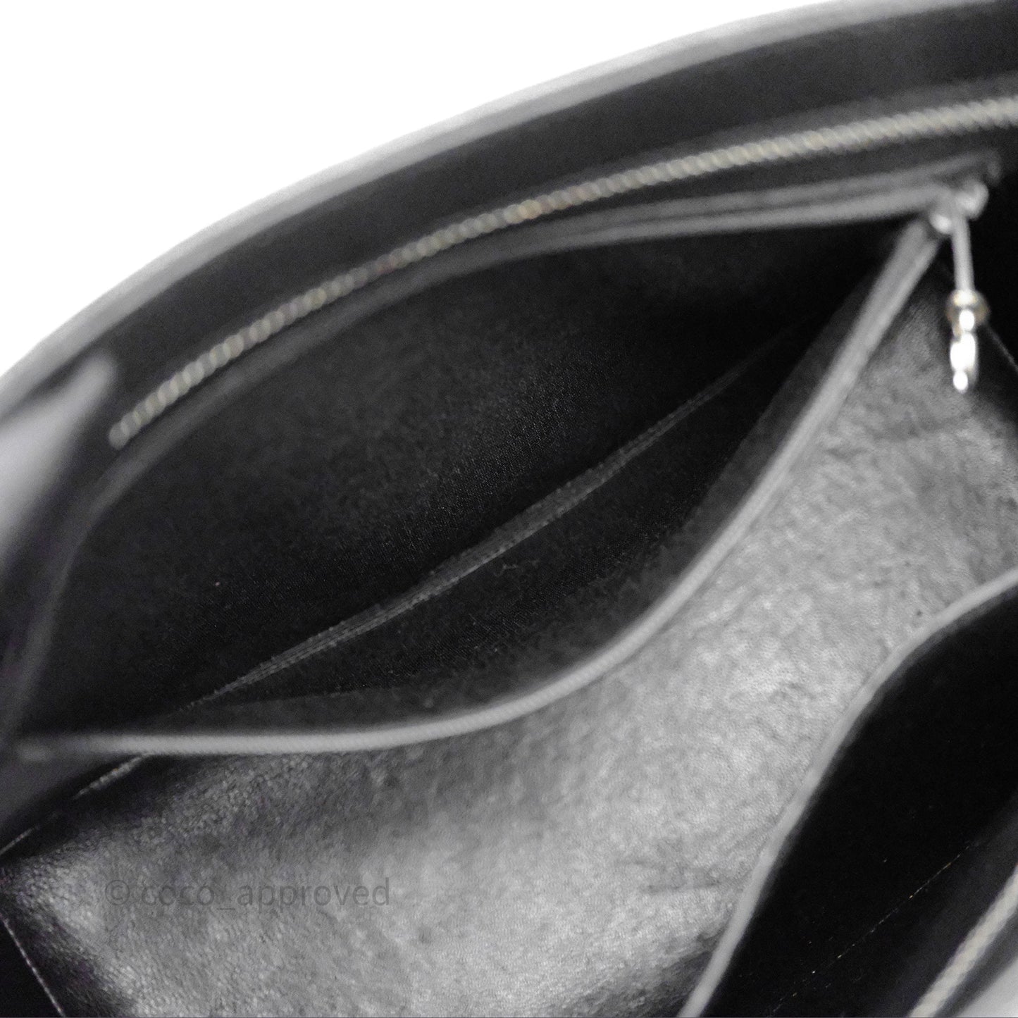 Chanel Vintage Medallion CC Black Caviar Tote Bag Silver Hardware