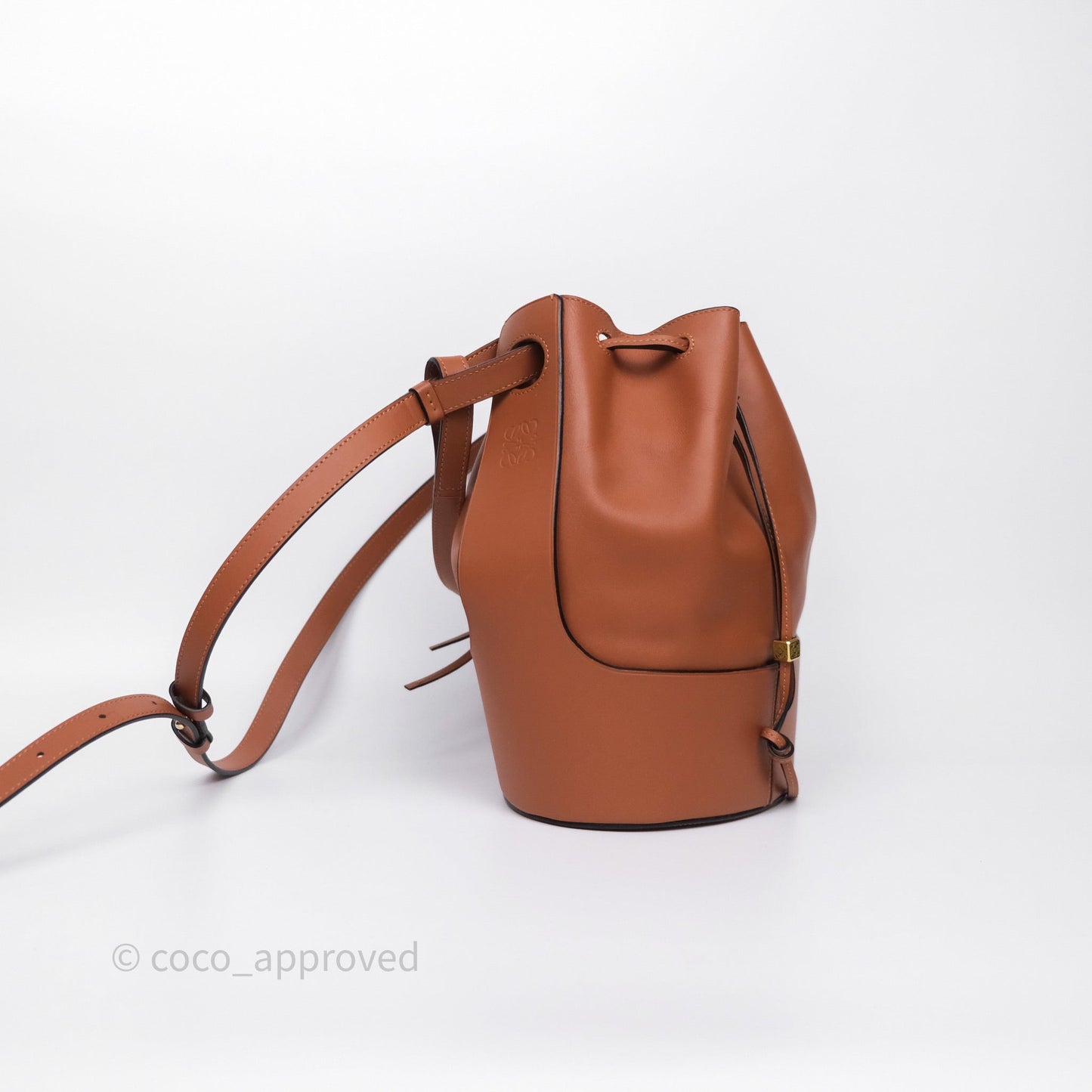 Loewe Medium Balloon Bucket Bag Tan Calfskin