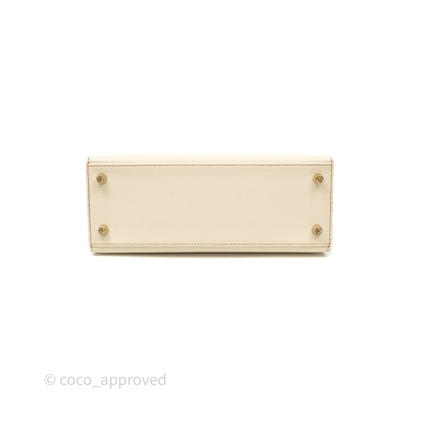 Hermes Kelly 25 Special Order Craie x Gold Epsom Matte Gold Hardware