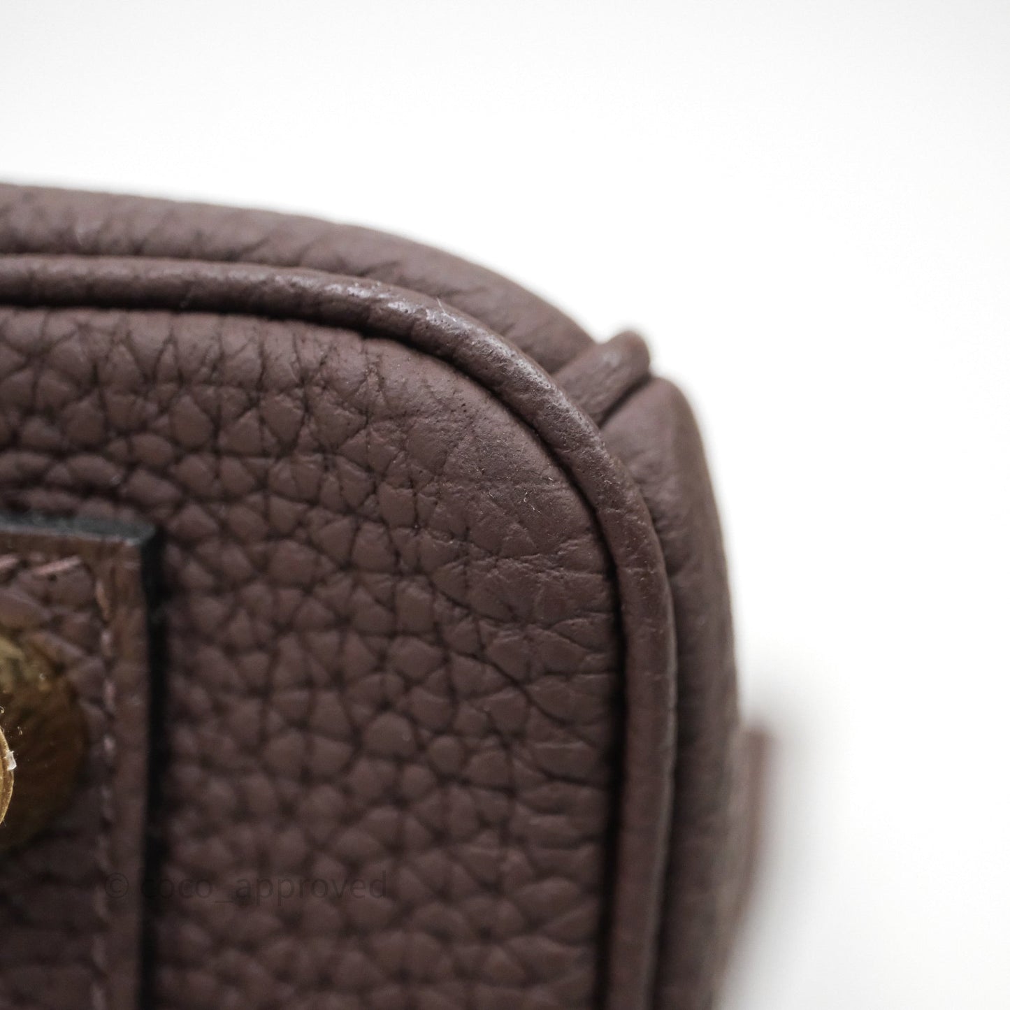 Hermes Birkin 25 Ebene Togo Gold Hardware