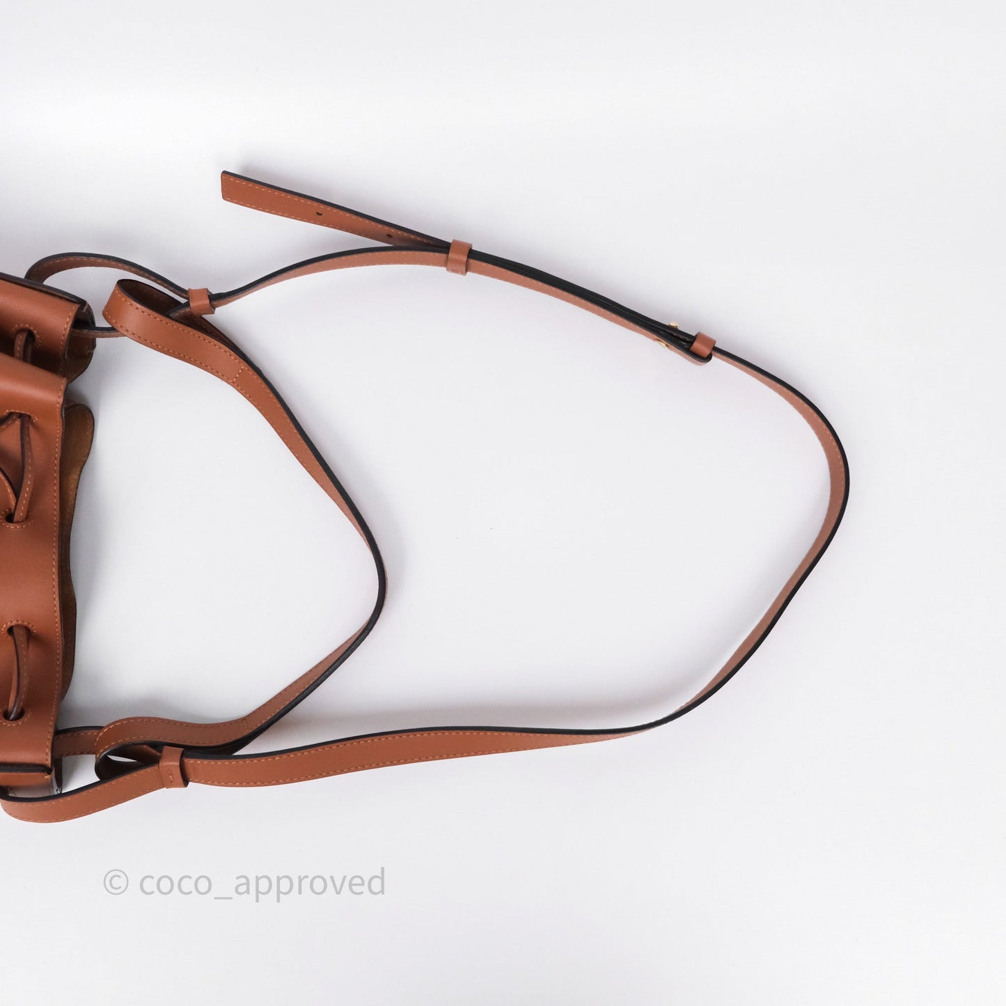Loewe Medium Balloon Bucket Bag Tan Calfskin