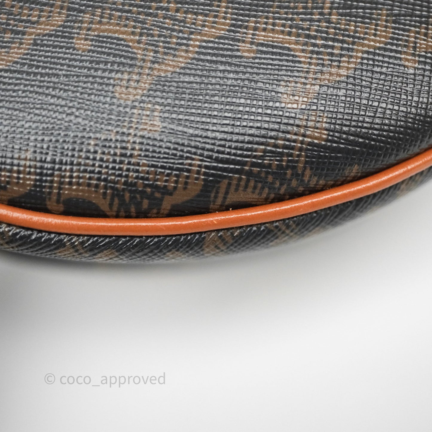 Celine Ava Bag In Triomphe Canvas Calfskin Tan
