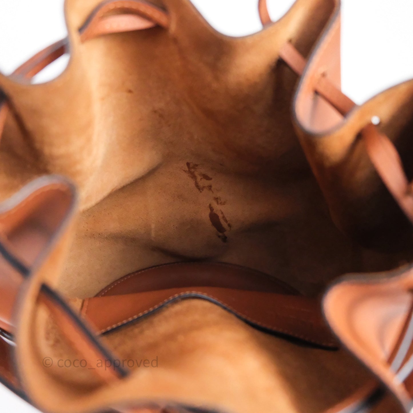 Loewe Medium Balloon Bucket Bag Tan Calfskin