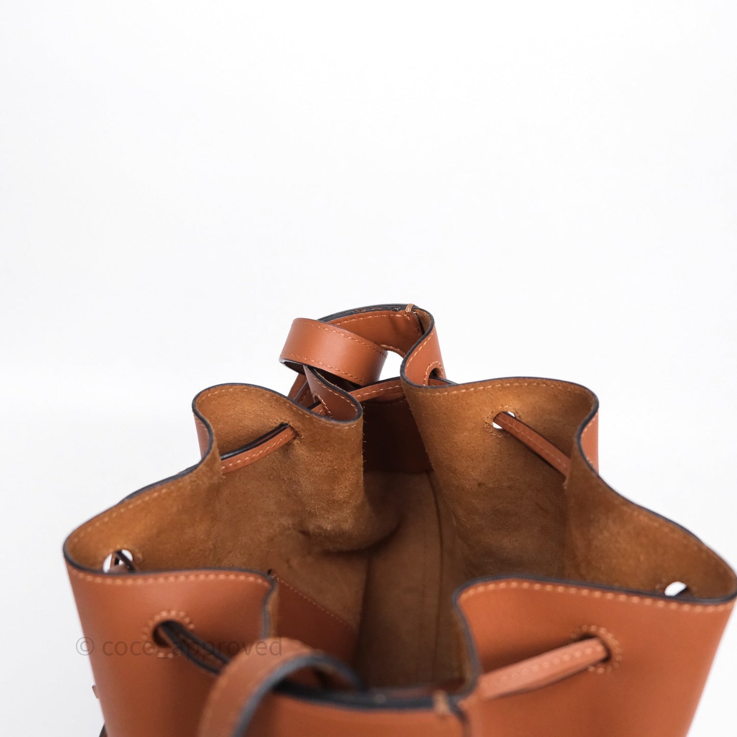 Loewe Medium Balloon Bucket Bag Tan Calfskin