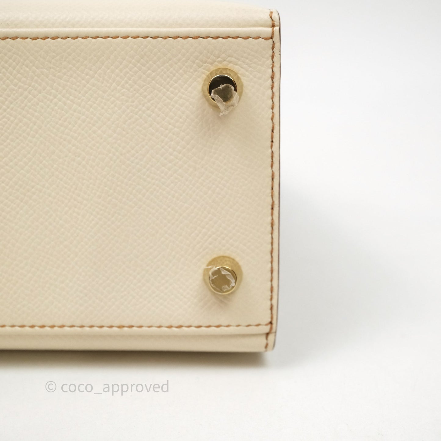 Hermes Kelly 25 Special Order Craie x Gold Epsom Matte Gold Hardware