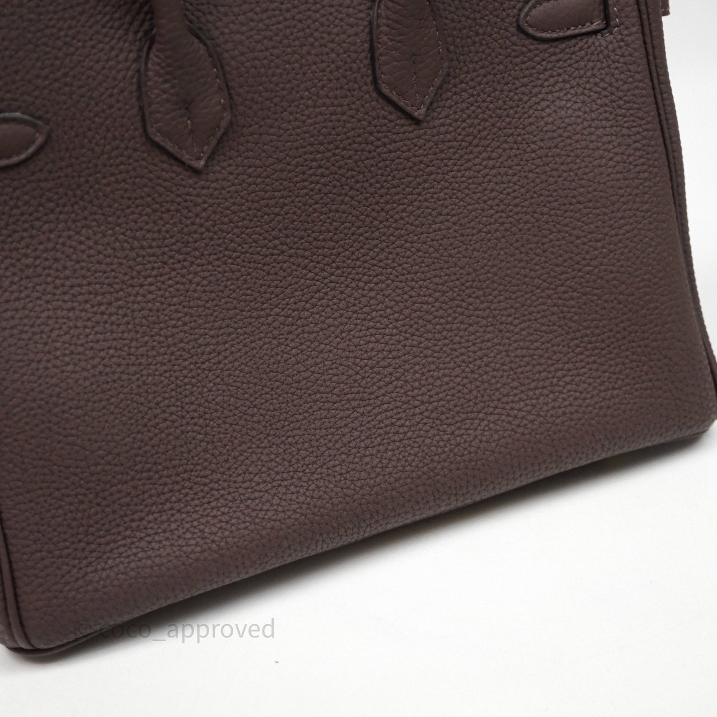 Hermes Birkin 25 Ebene Togo Gold Hardware
