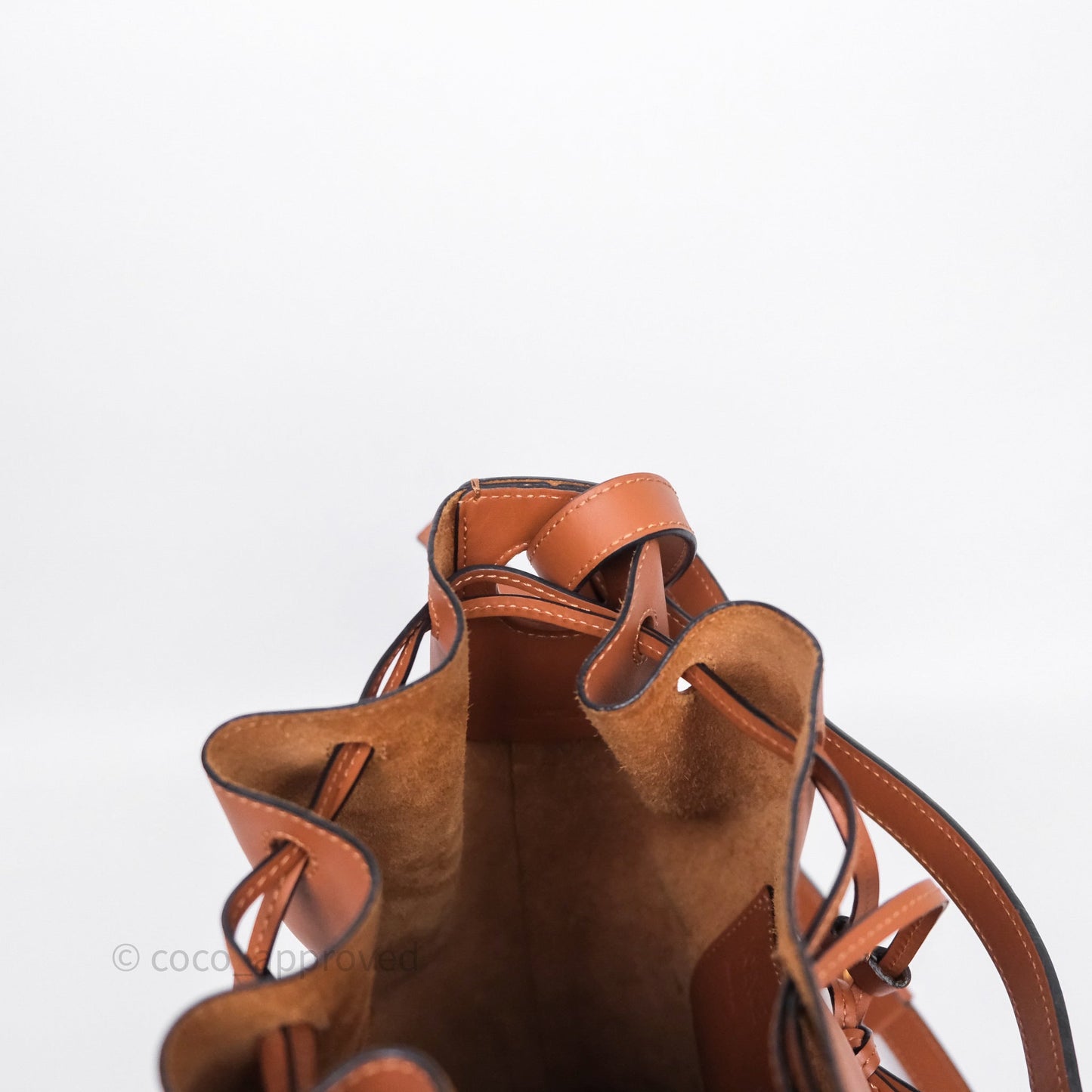 Loewe Medium Balloon Bucket Bag Tan Calfskin