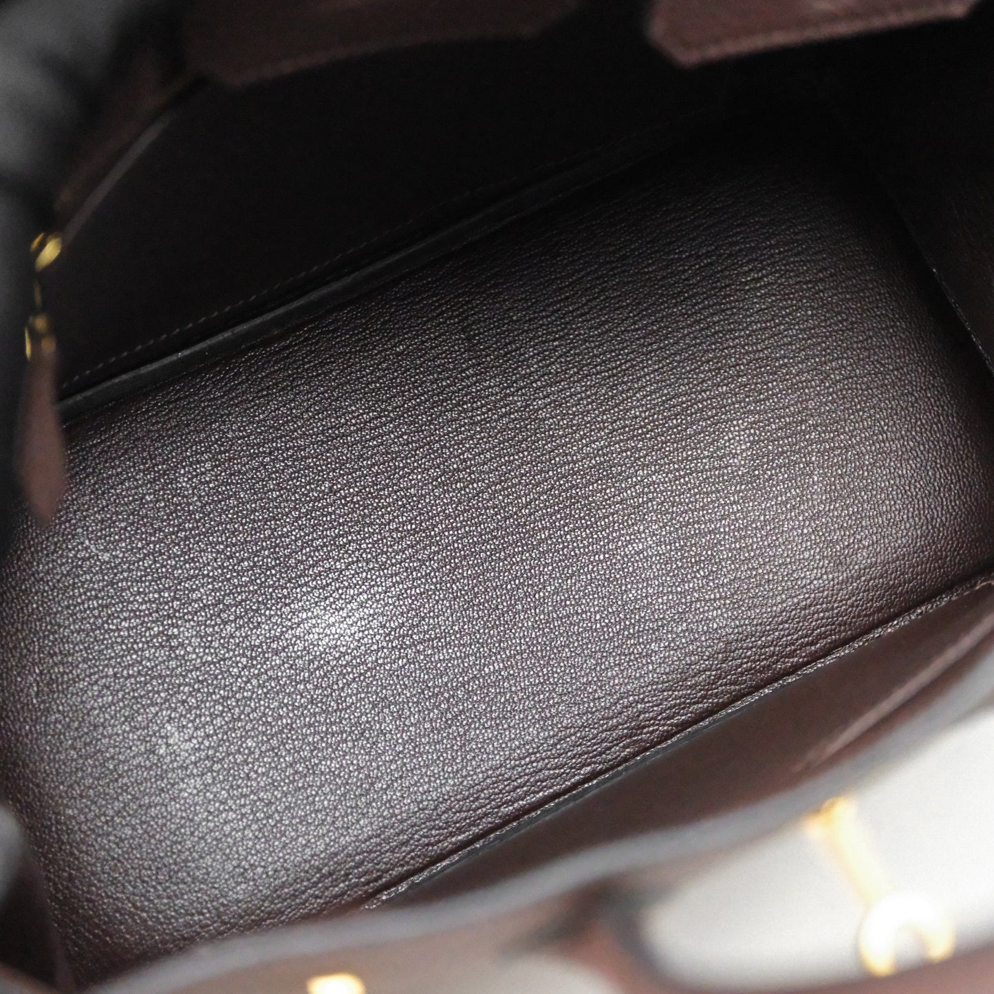 Hermes Birkin 25 Ebene Togo Gold Hardware
