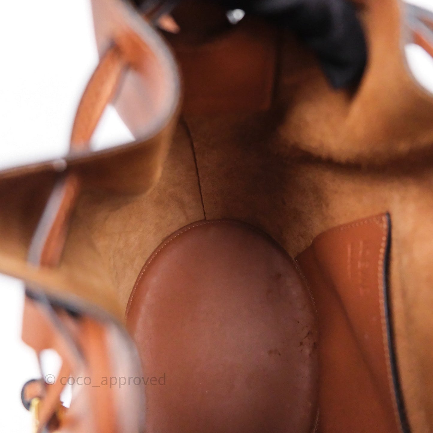Loewe Medium Balloon Bucket Bag Tan Calfskin