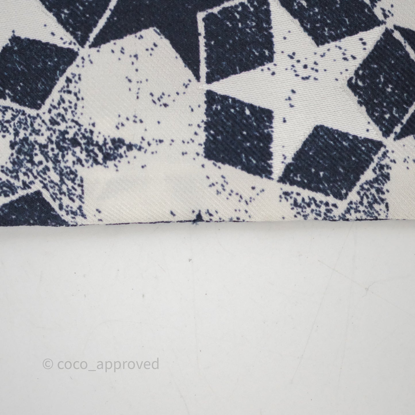 Christian Dior Star Silk Mitzah Scarf Twilly Navy