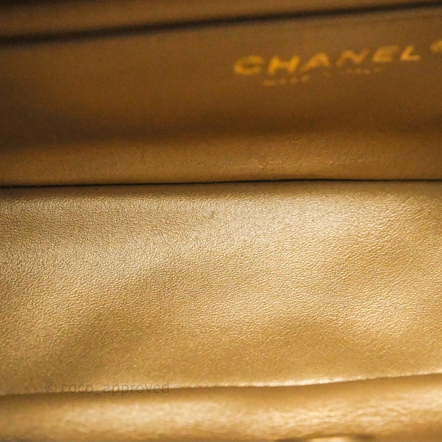 Chanel Mini Rectangular Pearl Crush Quilted White Lambskin Aged Gold Hardware
