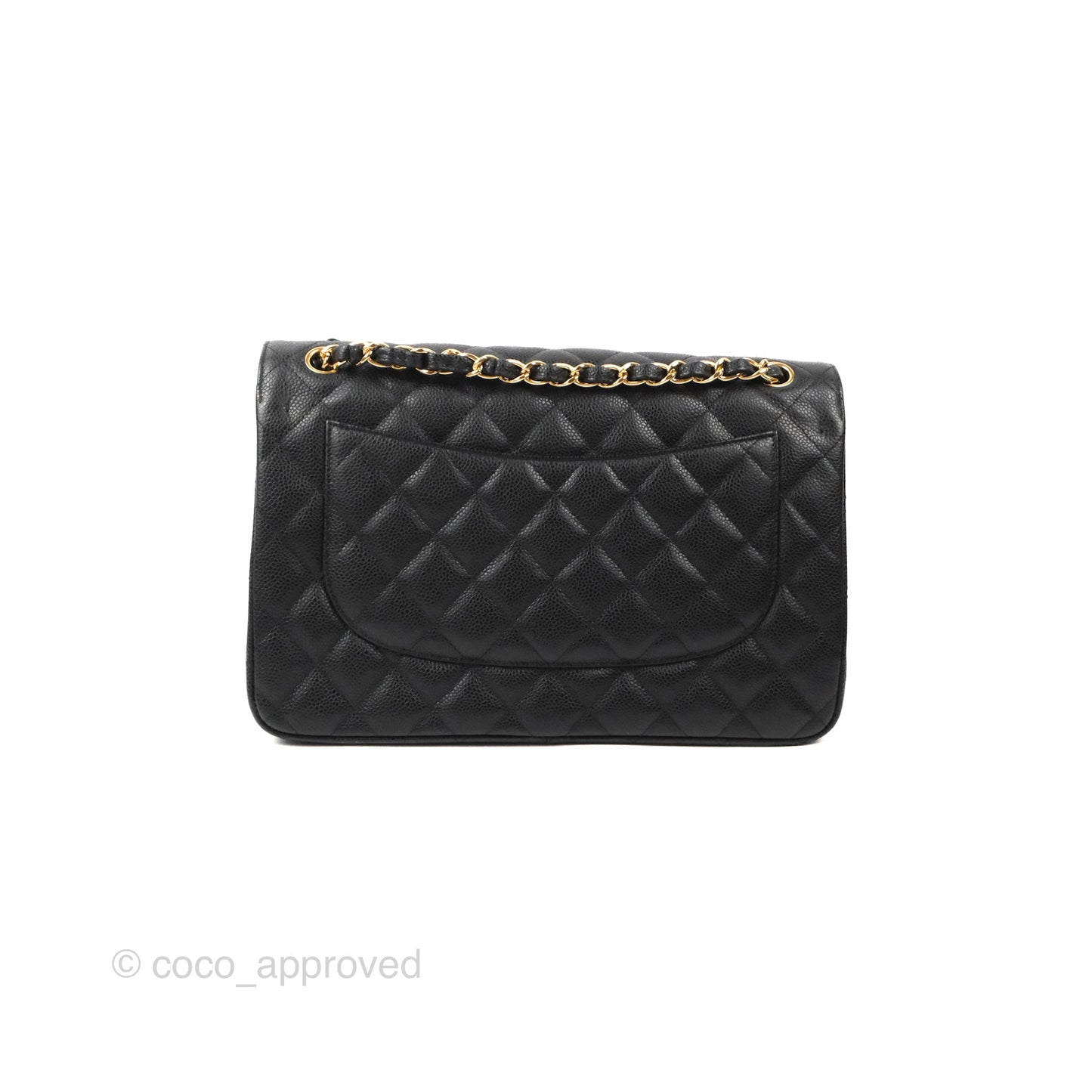 Chanel Jumbo Double Flap Black Caviar Gold Hardware⁣⁣
