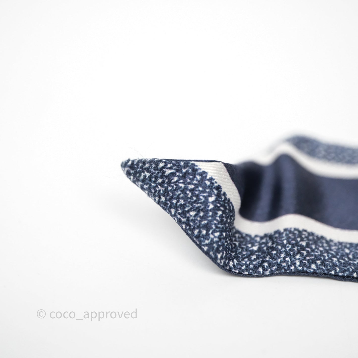 Christian Dior Star Silk Mitzah Scarf Twilly Navy