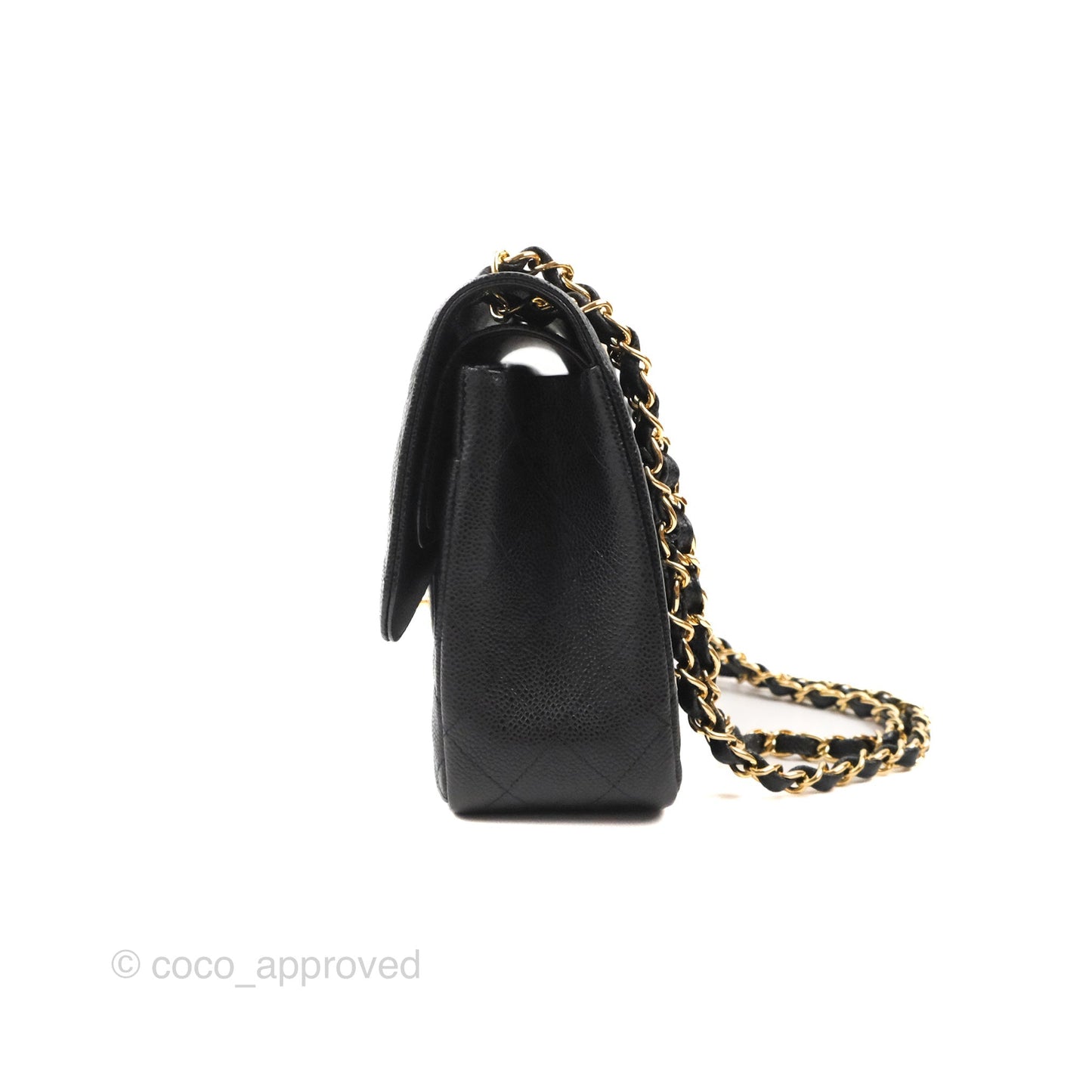 Chanel Jumbo Double Flap Black Caviar Gold Hardware⁣⁣