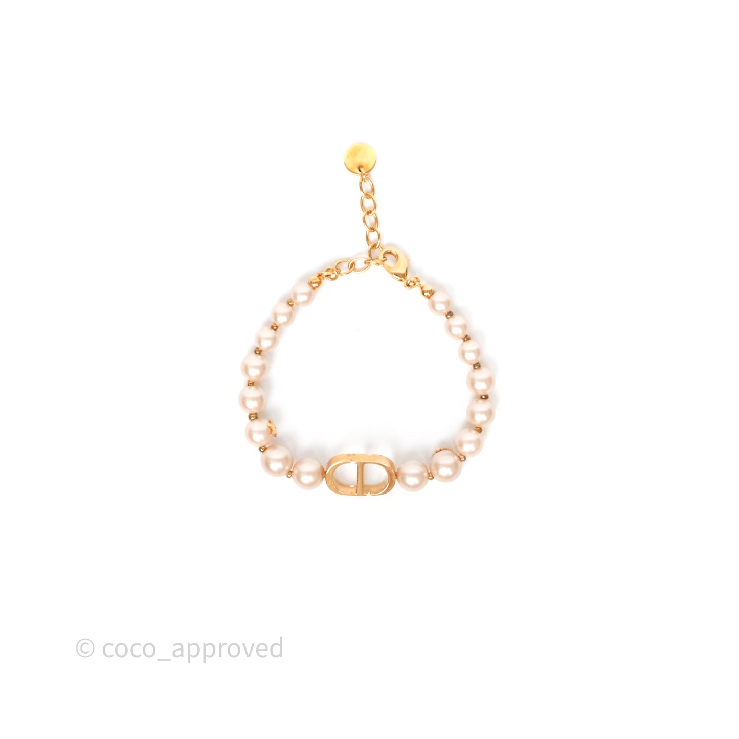 Christian Dior 30 Montaigne Pearl Bracelet Pink