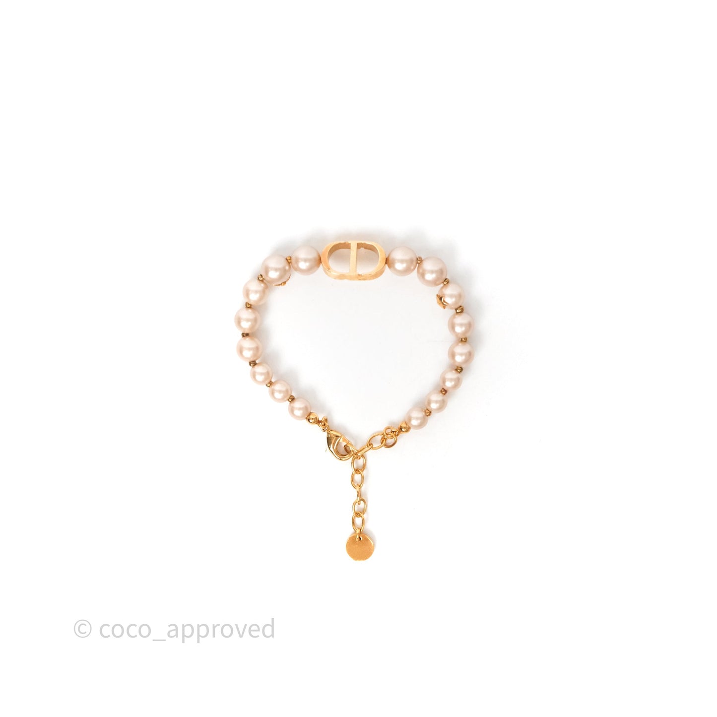 Christian Dior 30 Montaigne Pearl Bracelet Pink