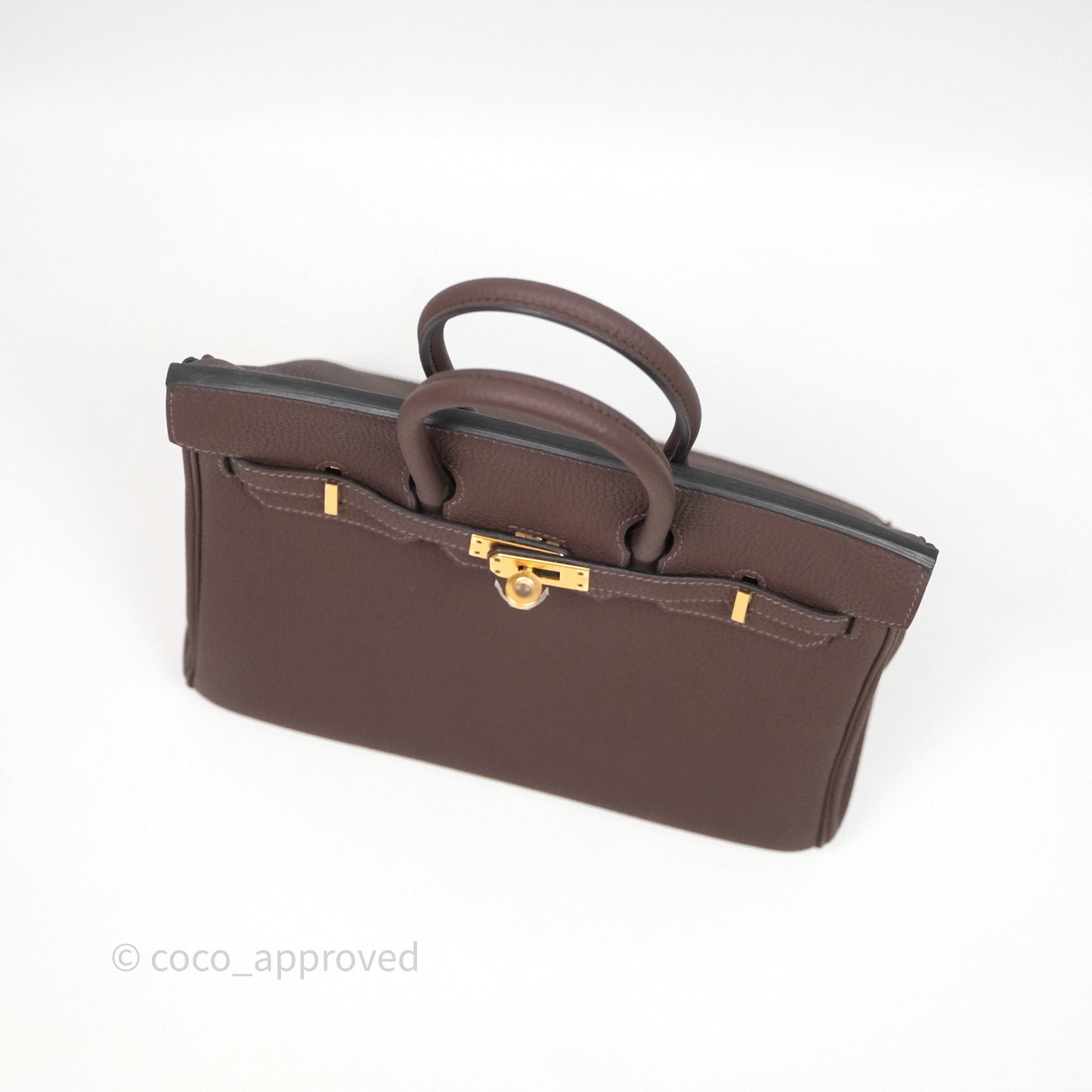 Hermes Birkin 25 Ebene Togo Gold Hardware