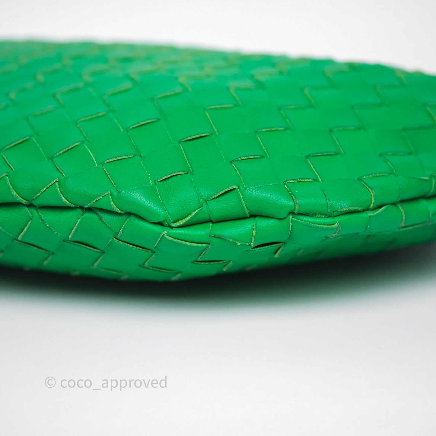 Bottega Veneta Medium Turn Pouch Nappa Intrecciato Parakeet Green
