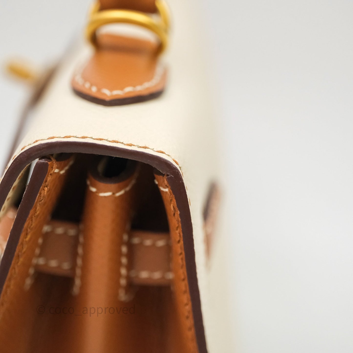 Hermes Kelly 25 Special Order Craie x Gold Epsom Matte Gold Hardware