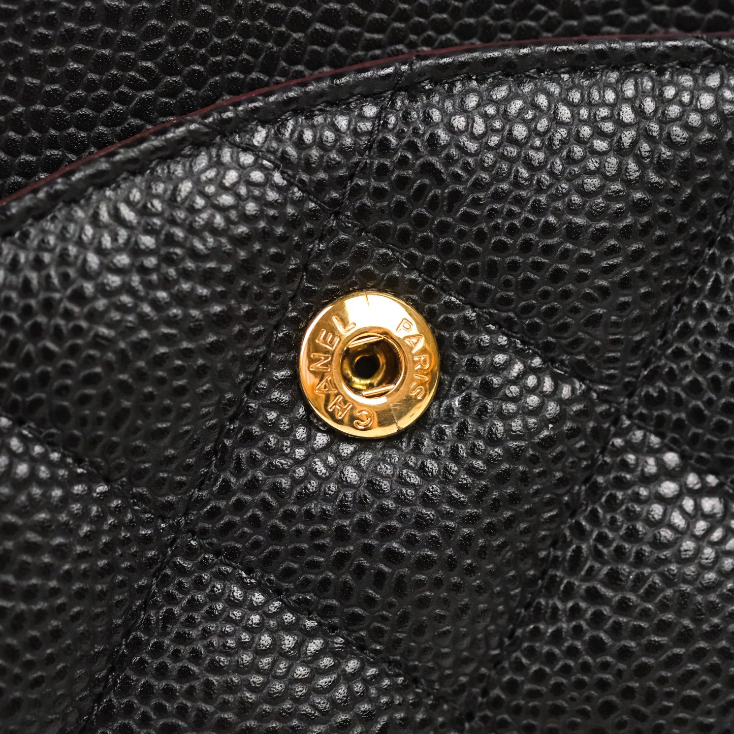 Chanel Jumbo Double Flap Black Caviar Gold Hardware⁣⁣
